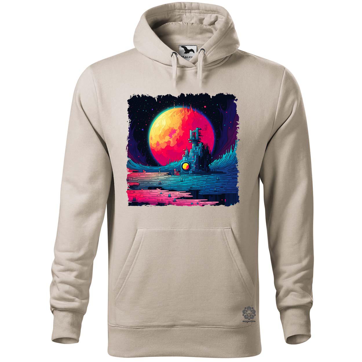 Pixelart bakelit a holdon v3 egyedi  pulóver 