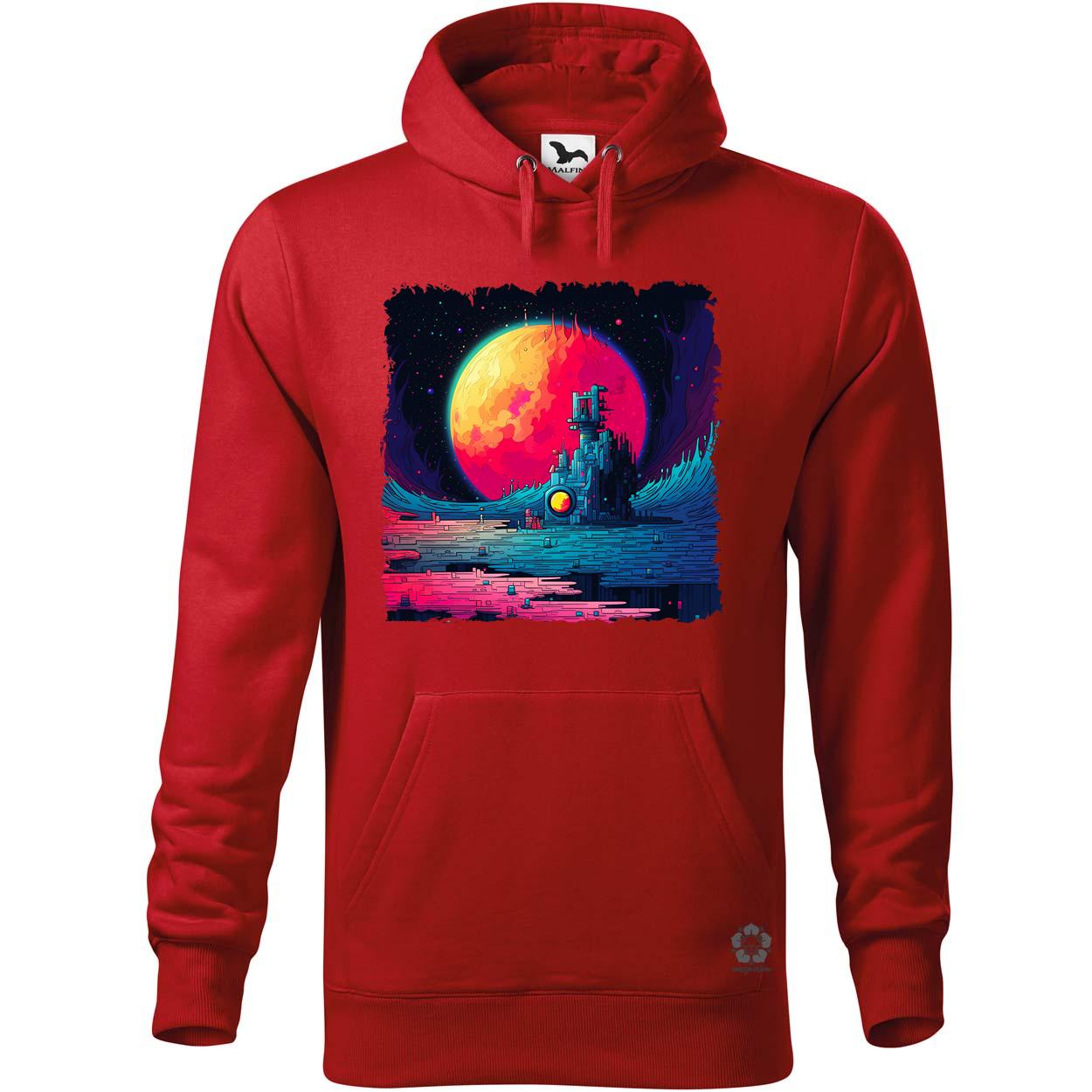Pixelart bakelit a holdon v3 egyedi  pulóver 