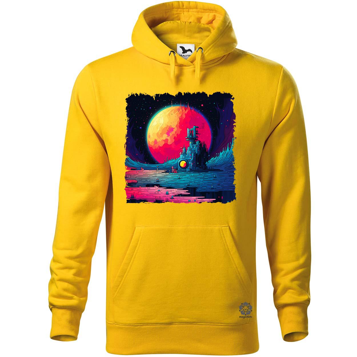 Pixelart bakelit a holdon v3 egyedi  pulóver 