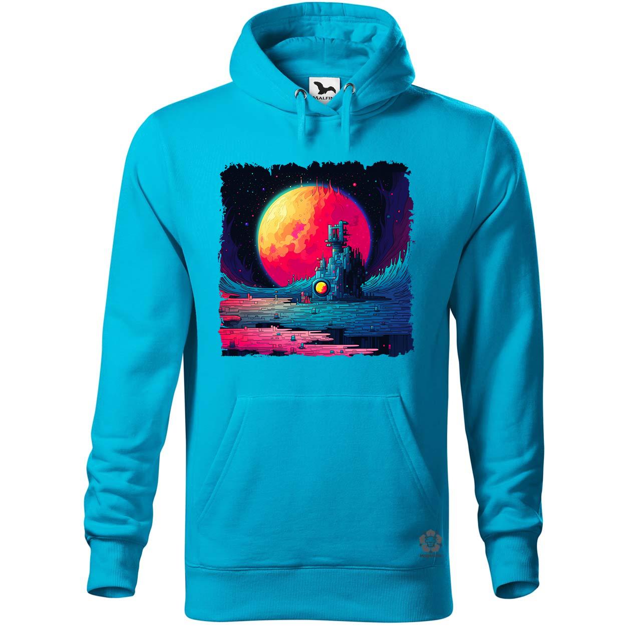 Pixelart bakelit a holdon v3 egyedi  pulóver 