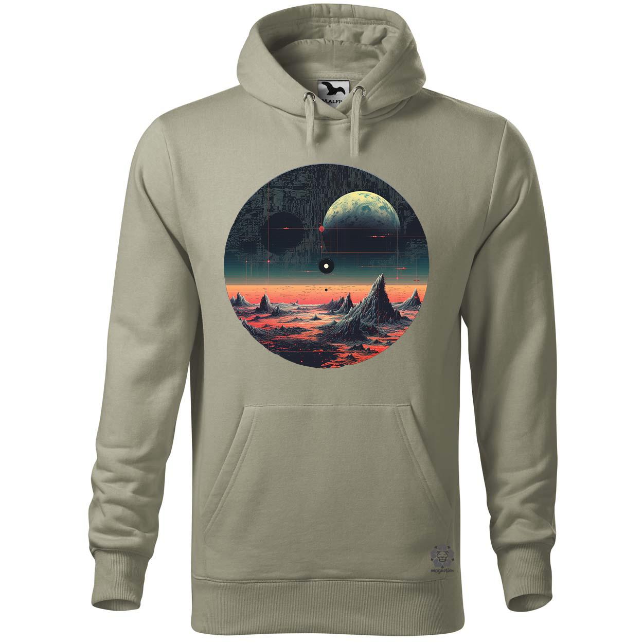 Pixelart bakelit a holdon v4 egyedi  pulóver 