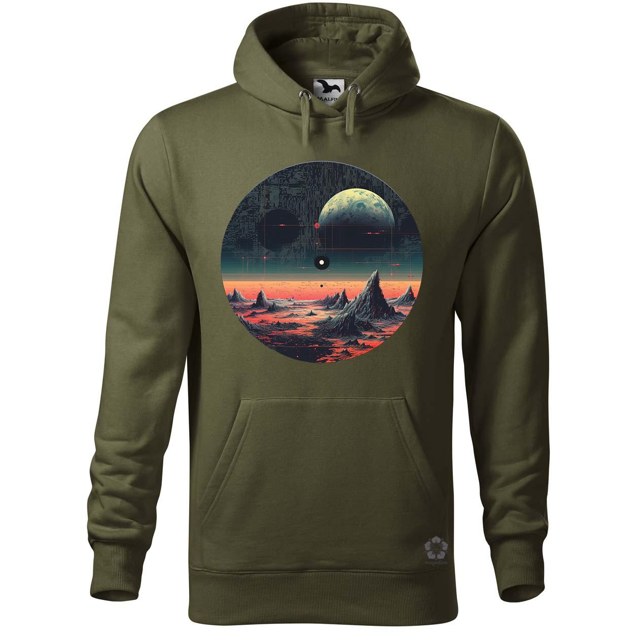 Pixelart bakelit a holdon v4 egyedi  pulóver 