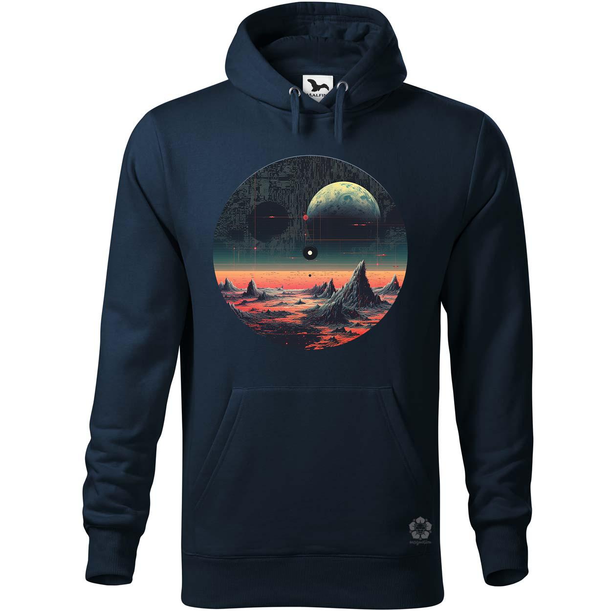 Pixelart bakelit a holdon v4 egyedi  pulóver 