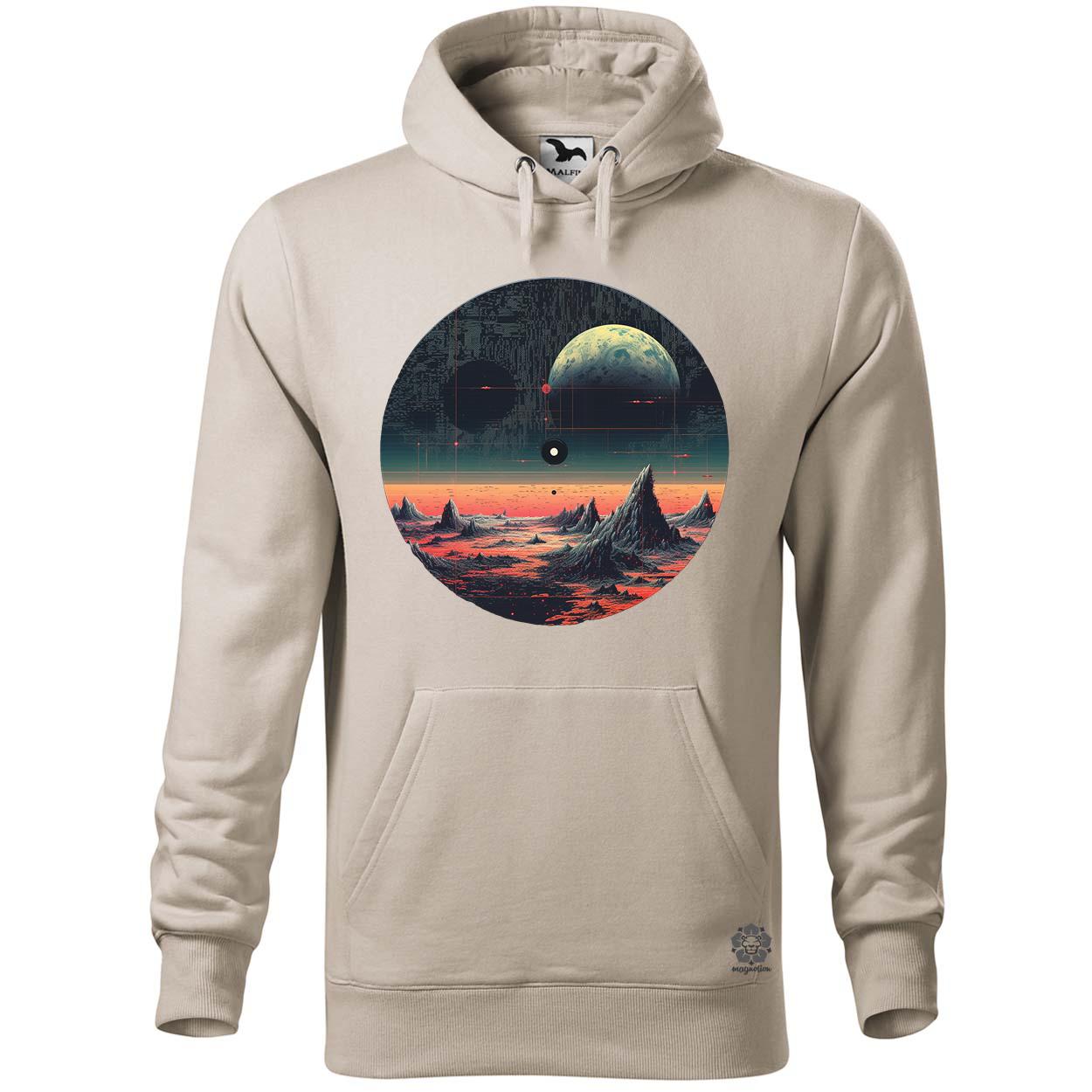 Pixelart bakelit a holdon v4 egyedi  pulóver 