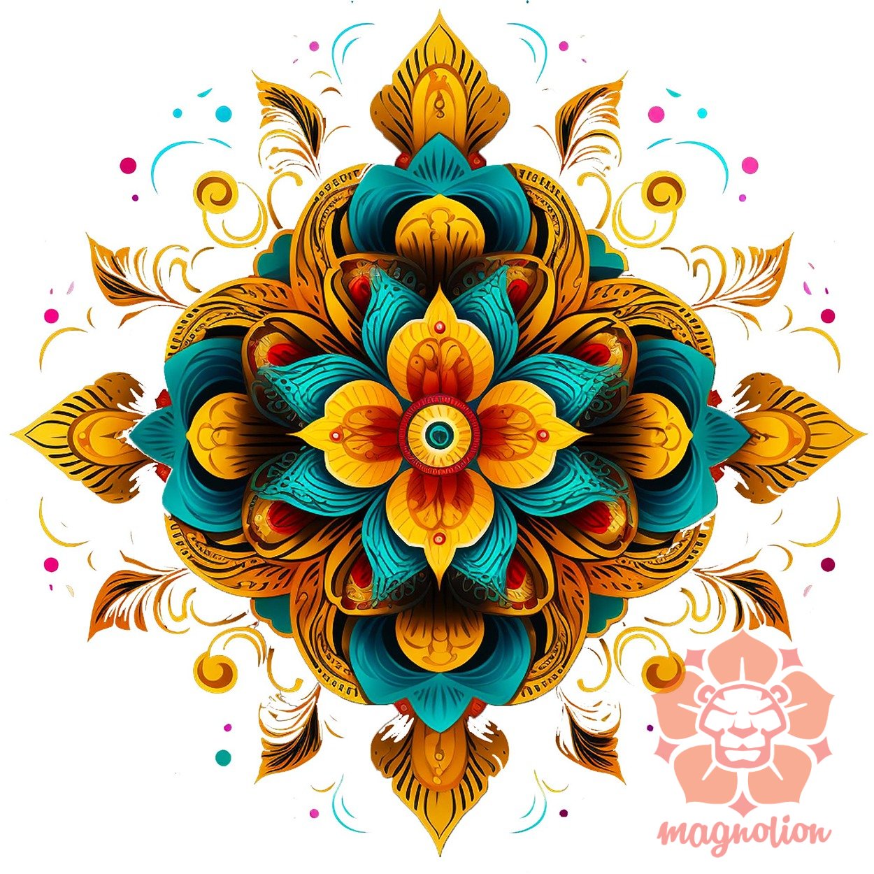Részletes Mandala v4 egyedi  pulóver 