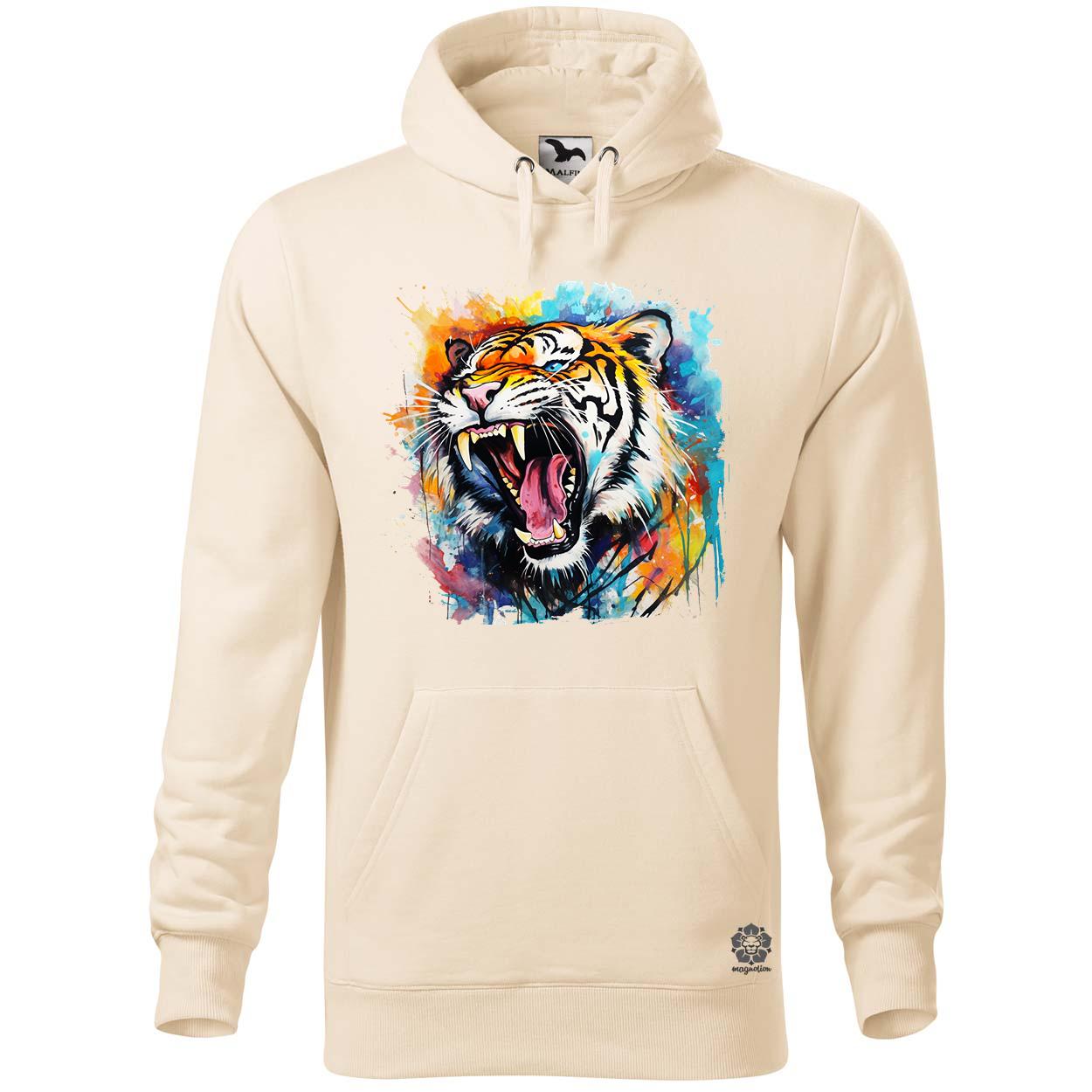 Üvöltő tigris v2 egyedi  pulóver 