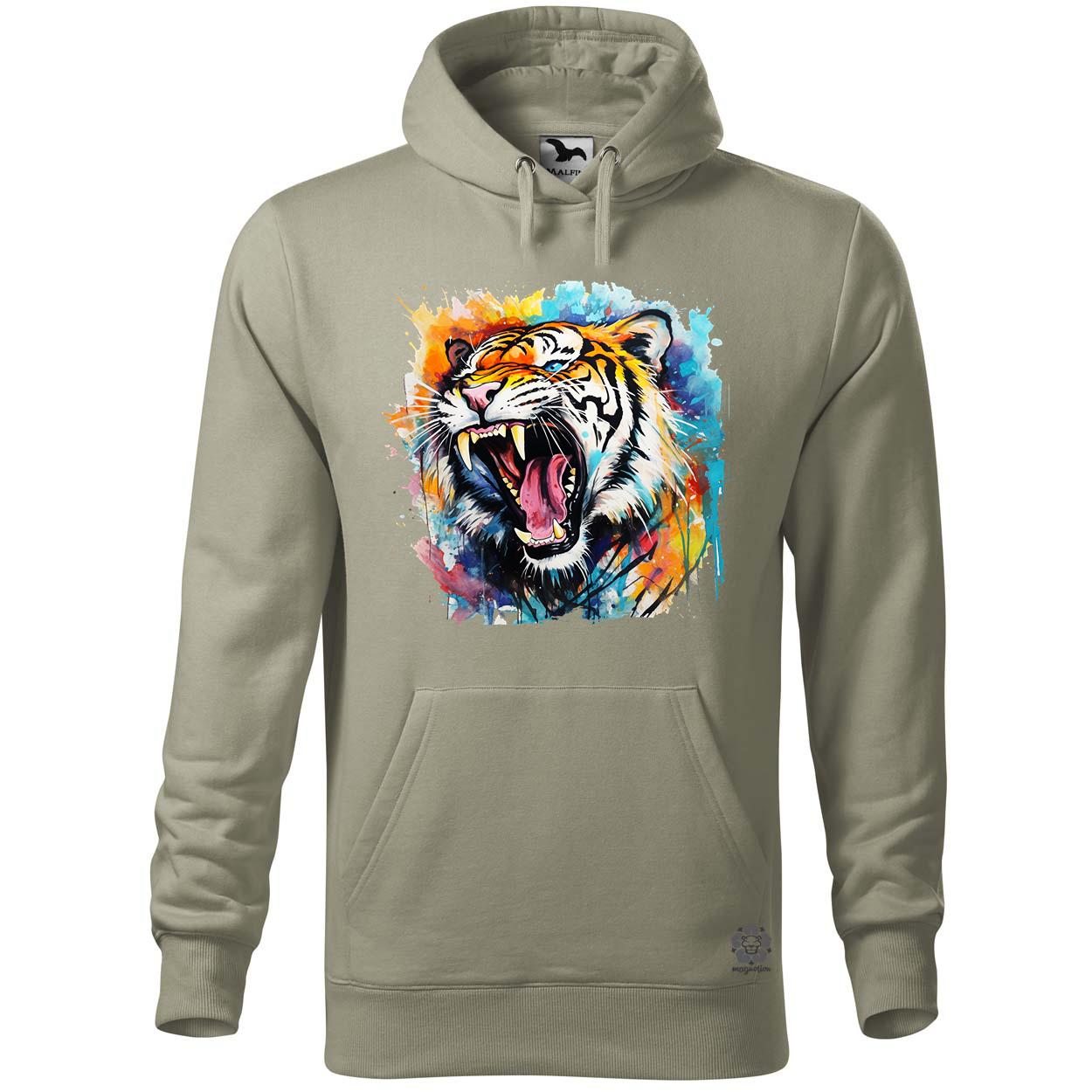 Üvöltő tigris v2 egyedi  pulóver 
