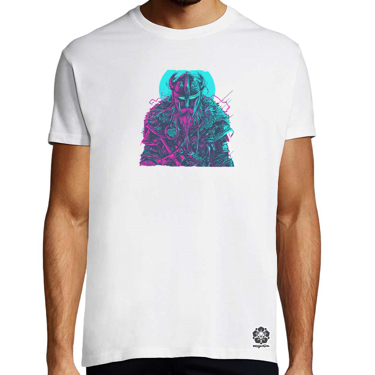 Cyberpunk Viking v3 egyedi póló 