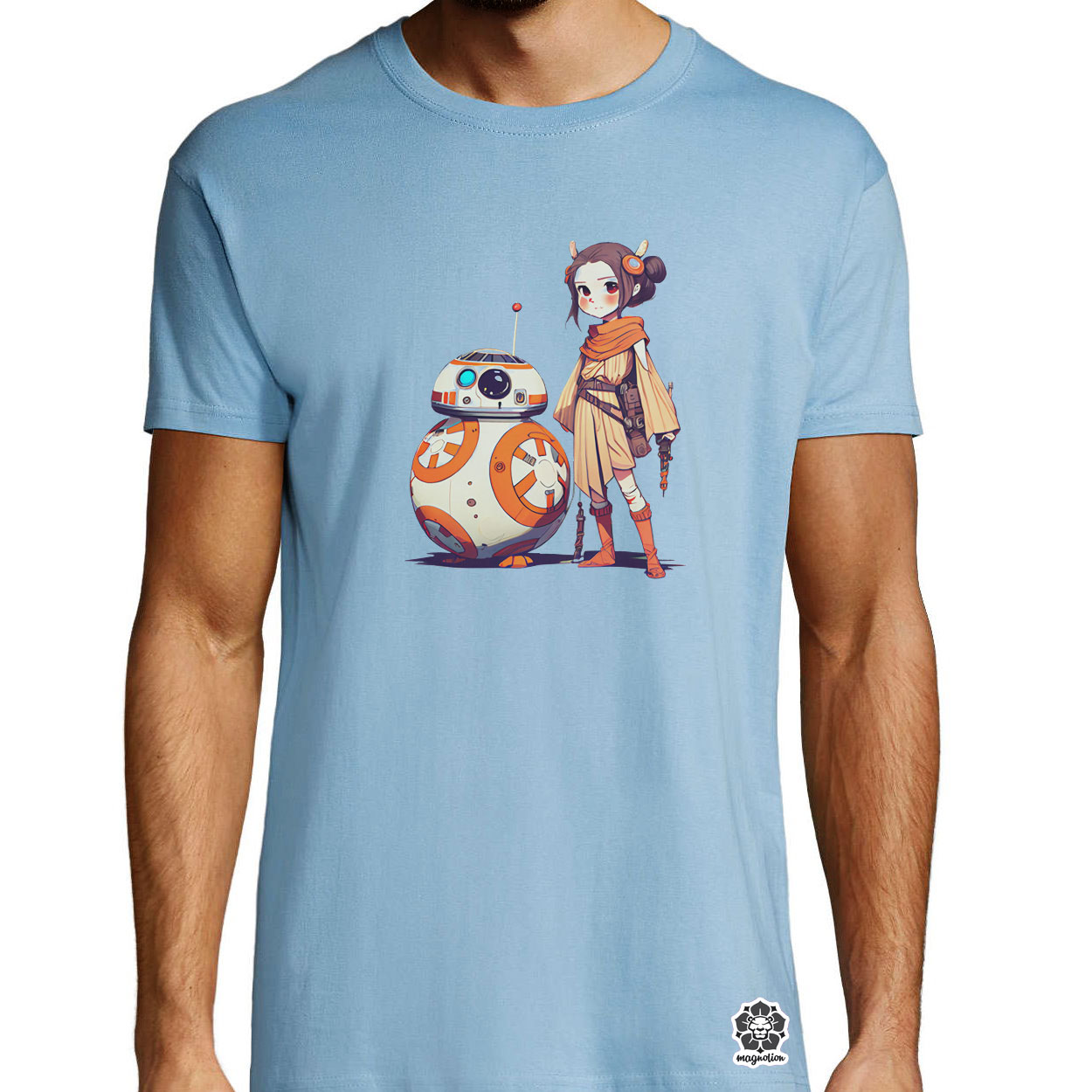 Rey és BB-8 v2 egyedi póló 