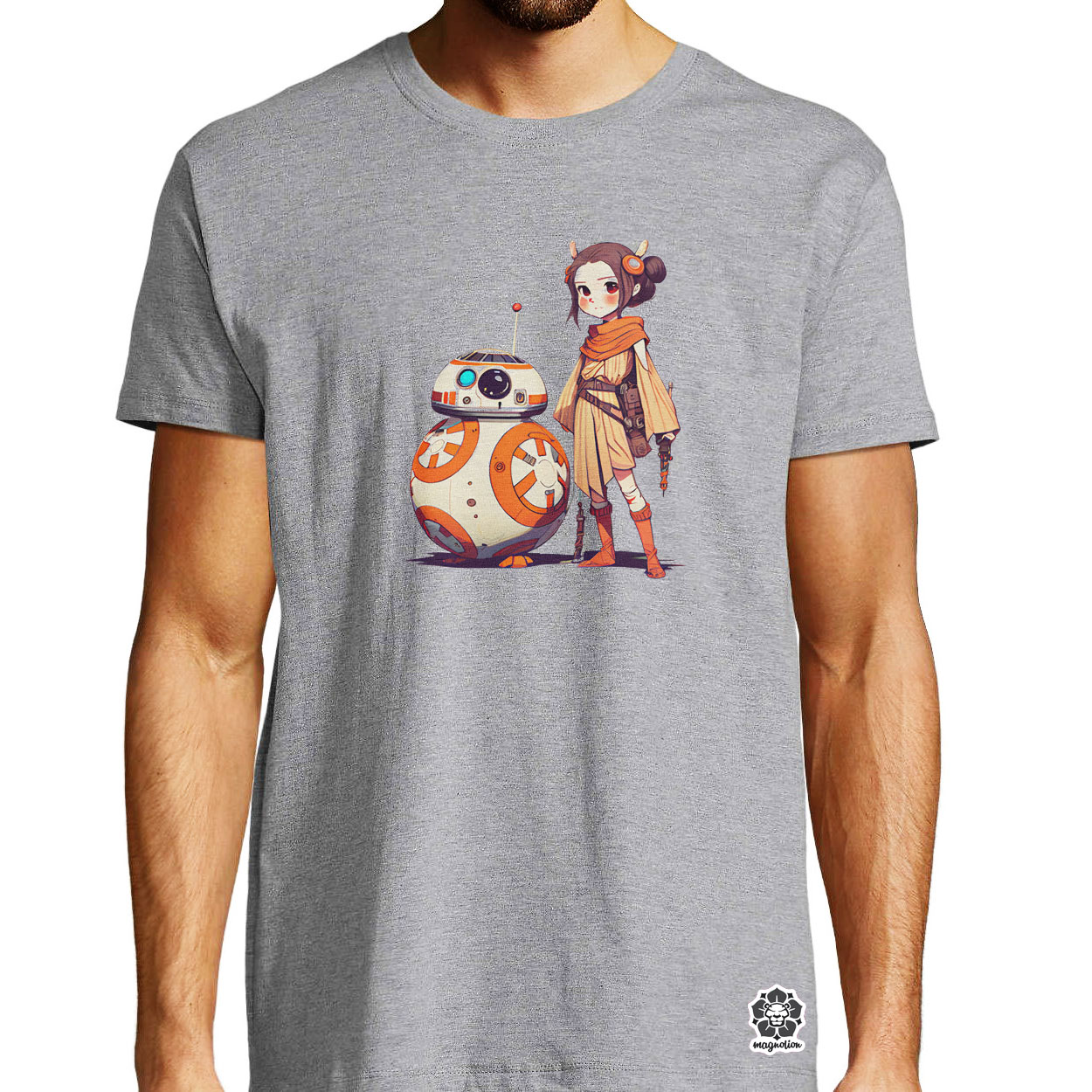 Rey és BB-8 v2 egyedi póló 