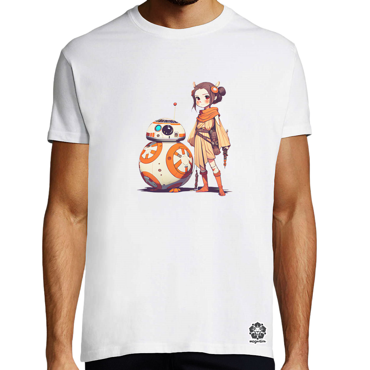 Rey és BB-8 v2 egyedi póló 