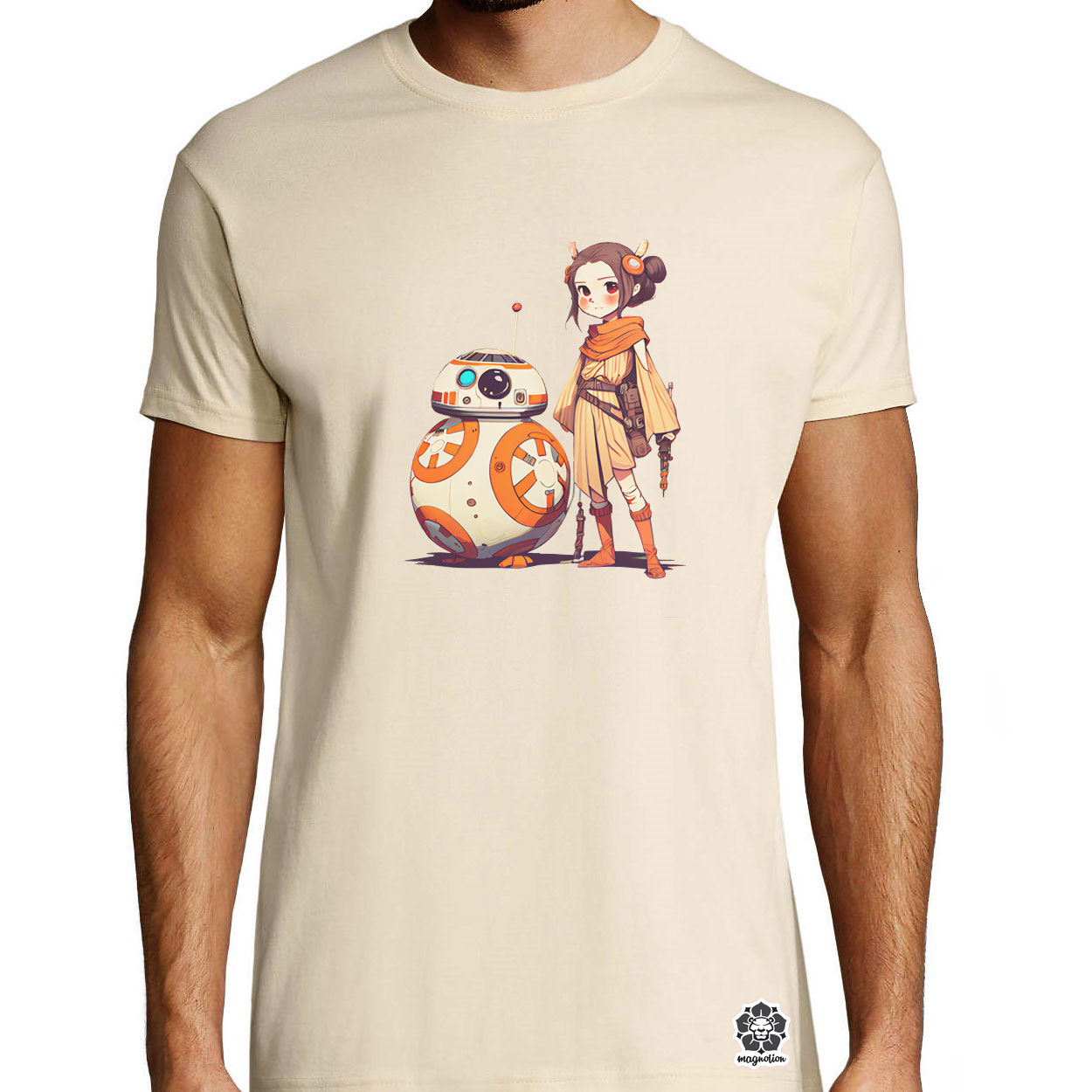Rey és BB-8 v2 egyedi póló 
