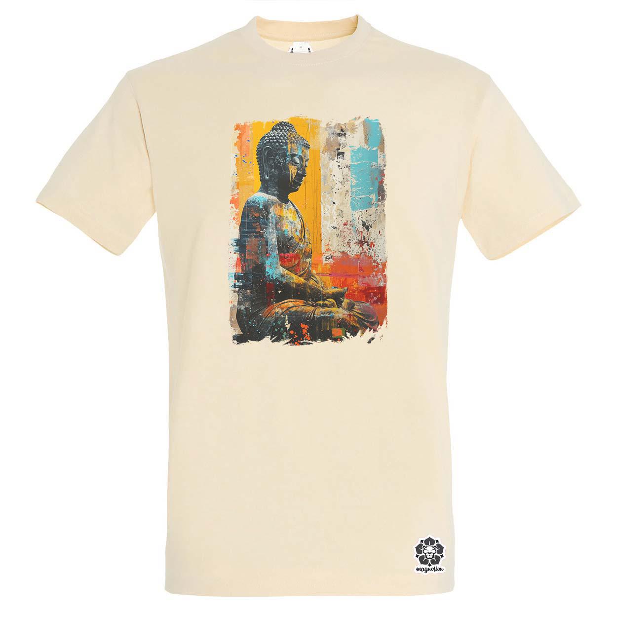 Festett Buddha v2 egyedi póló 