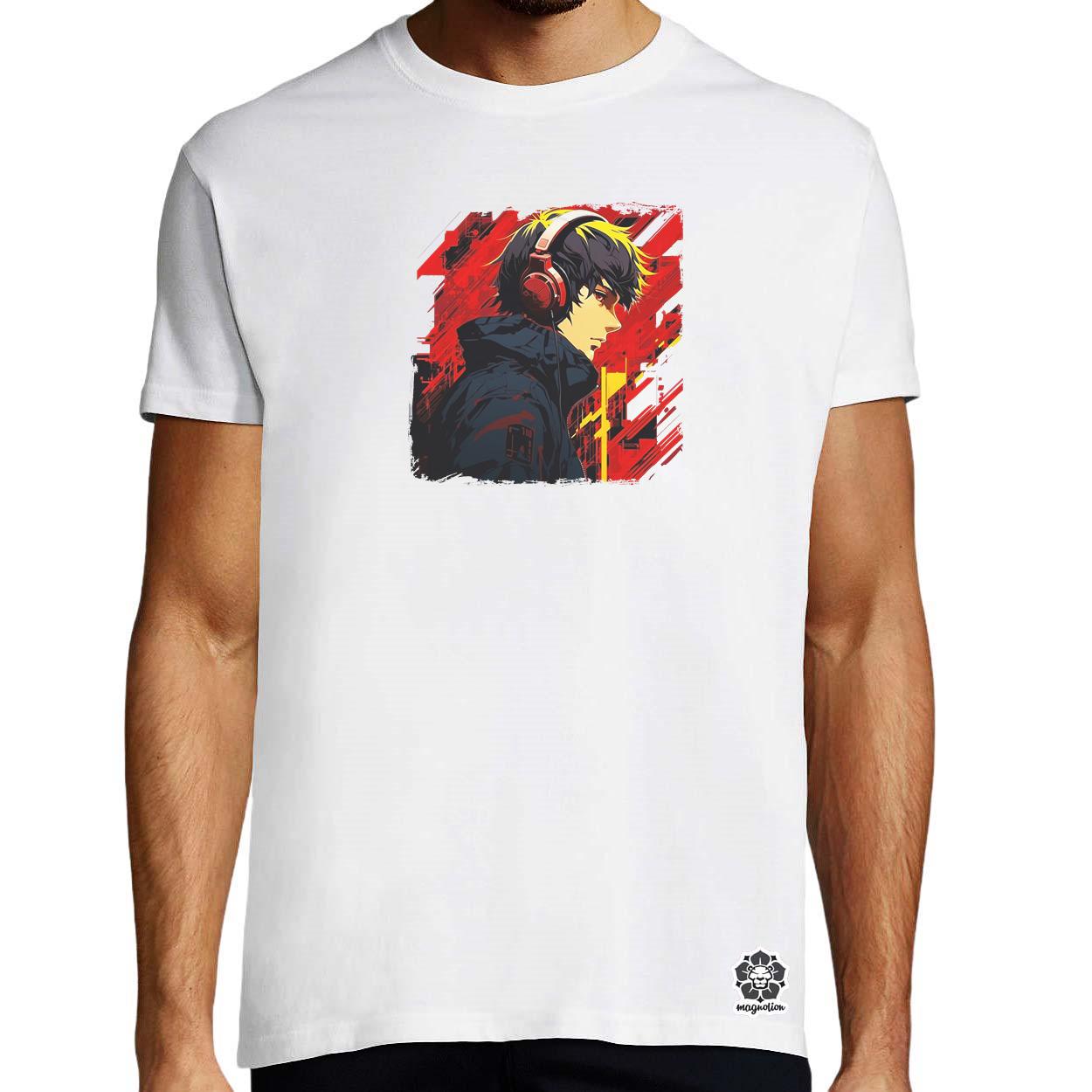 Minimalista Cyberpunk srác v4 egyedi póló 