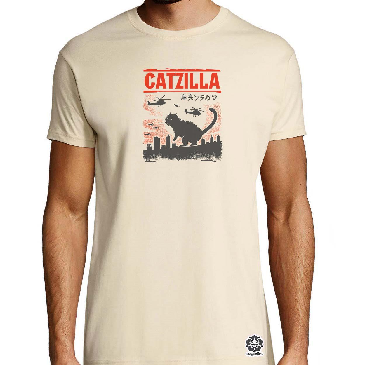 Catzilla v8 egyedi póló 