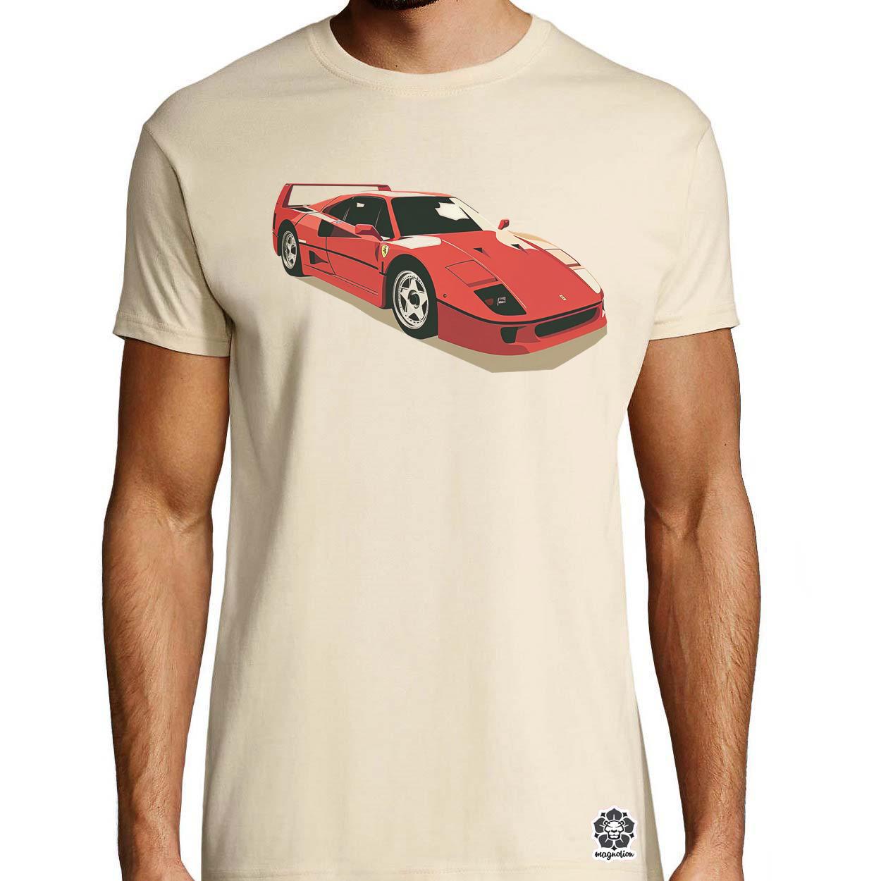 Ferrari F40 rajz v10 egyedi póló 