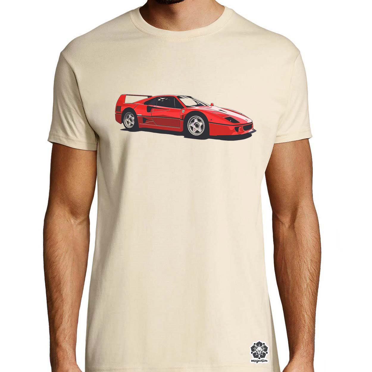 Ferrari F40 rajz v5 egyedi póló 