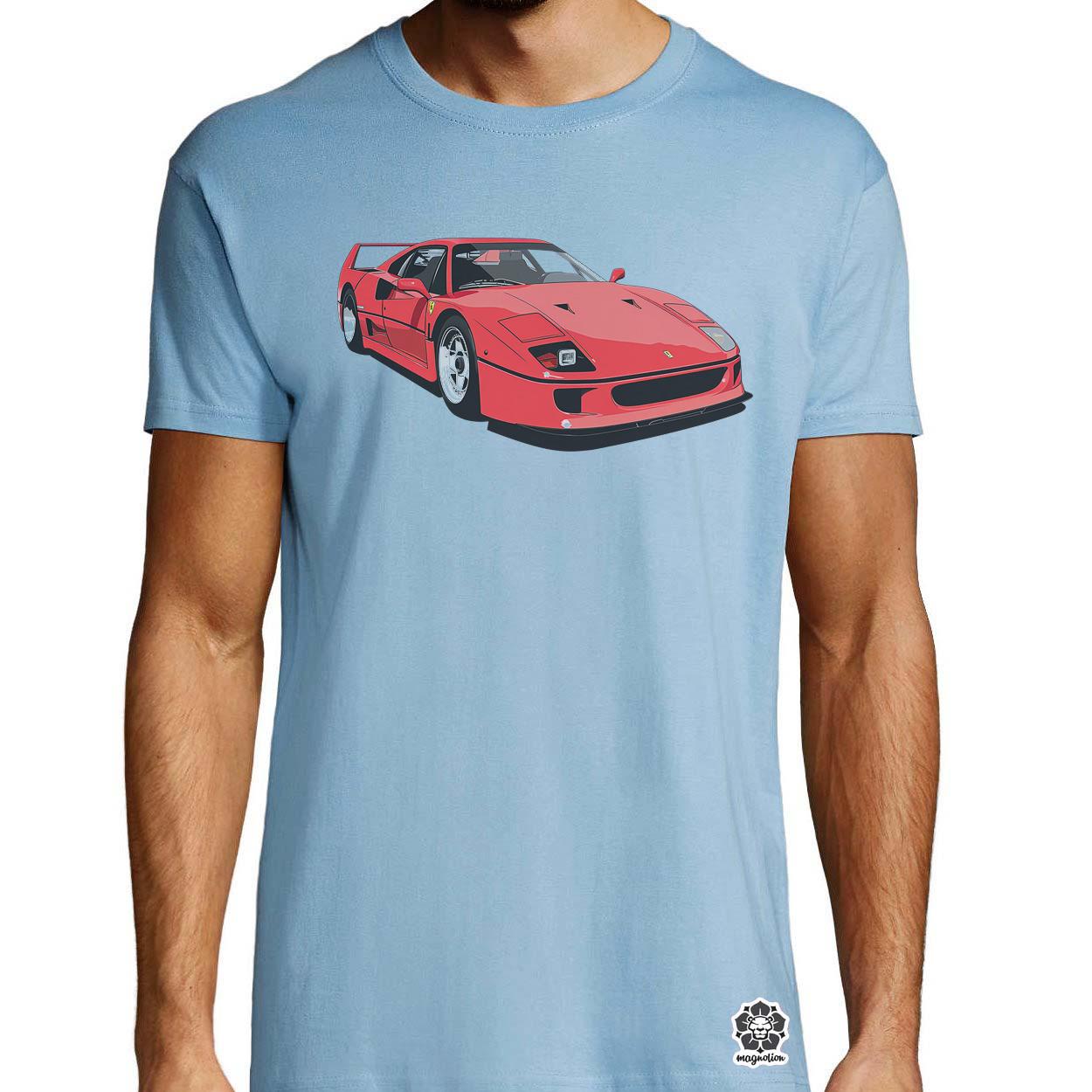 Ferrari F40 rajz v7 egyedi póló 