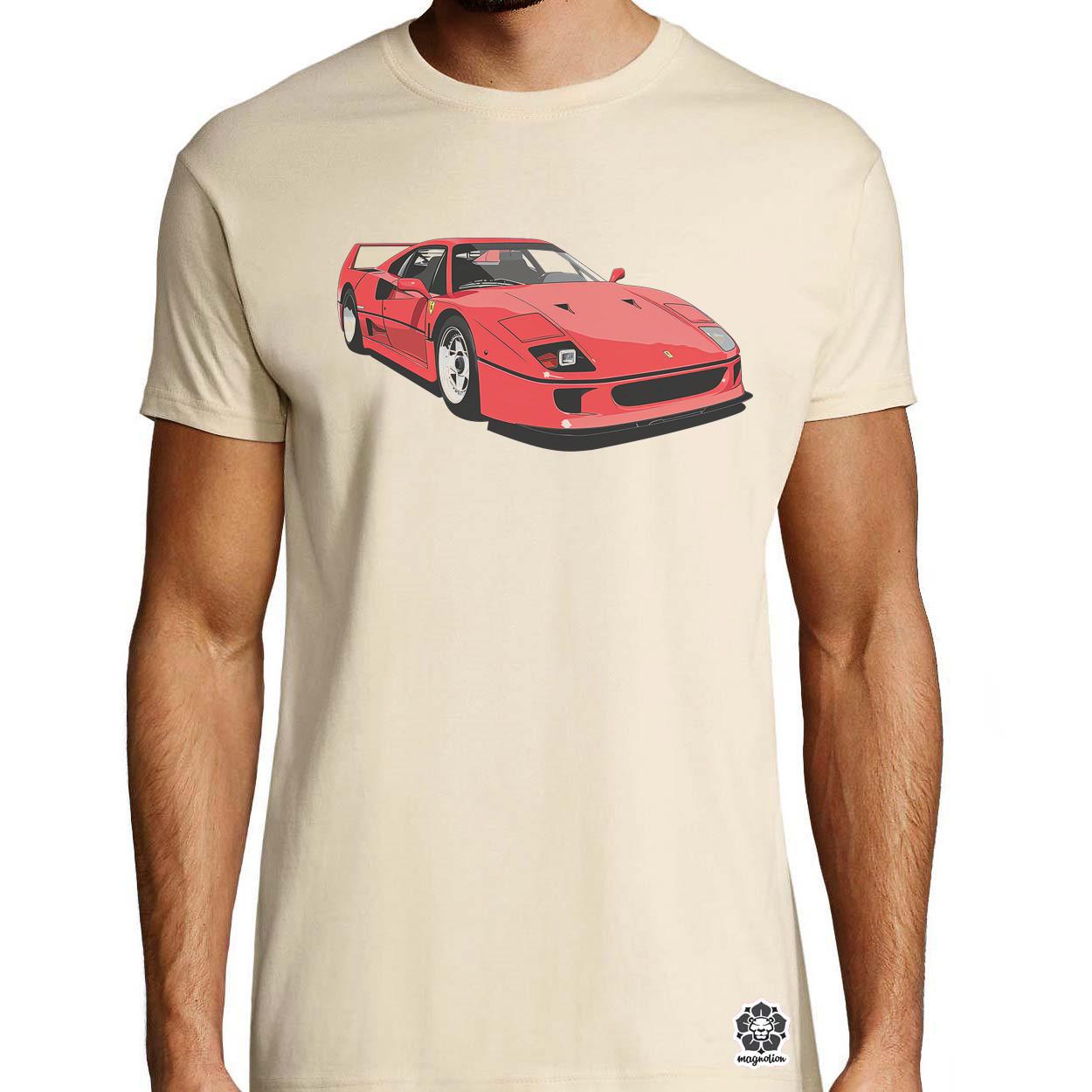 Ferrari F40 rajz v7 egyedi póló 