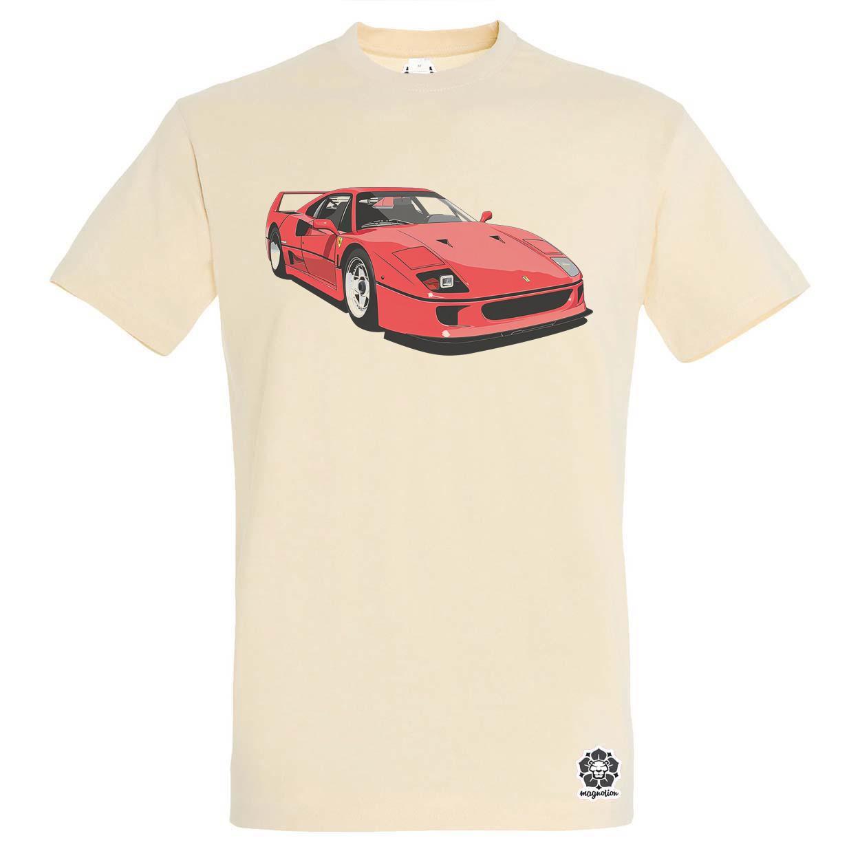 Ferrari F40 rajz v7 egyedi póló 