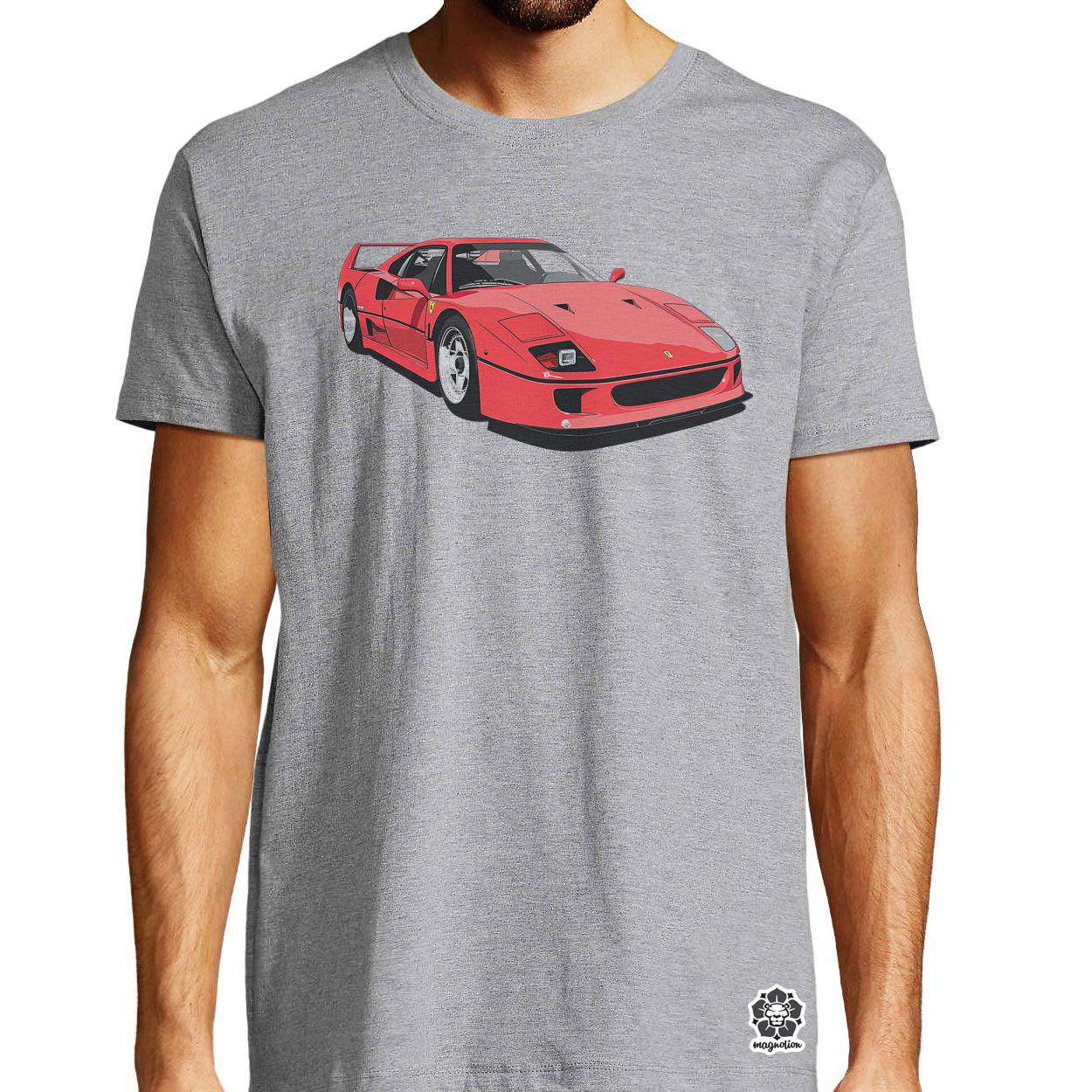 Ferrari F40 rajz v7 egyedi póló 
