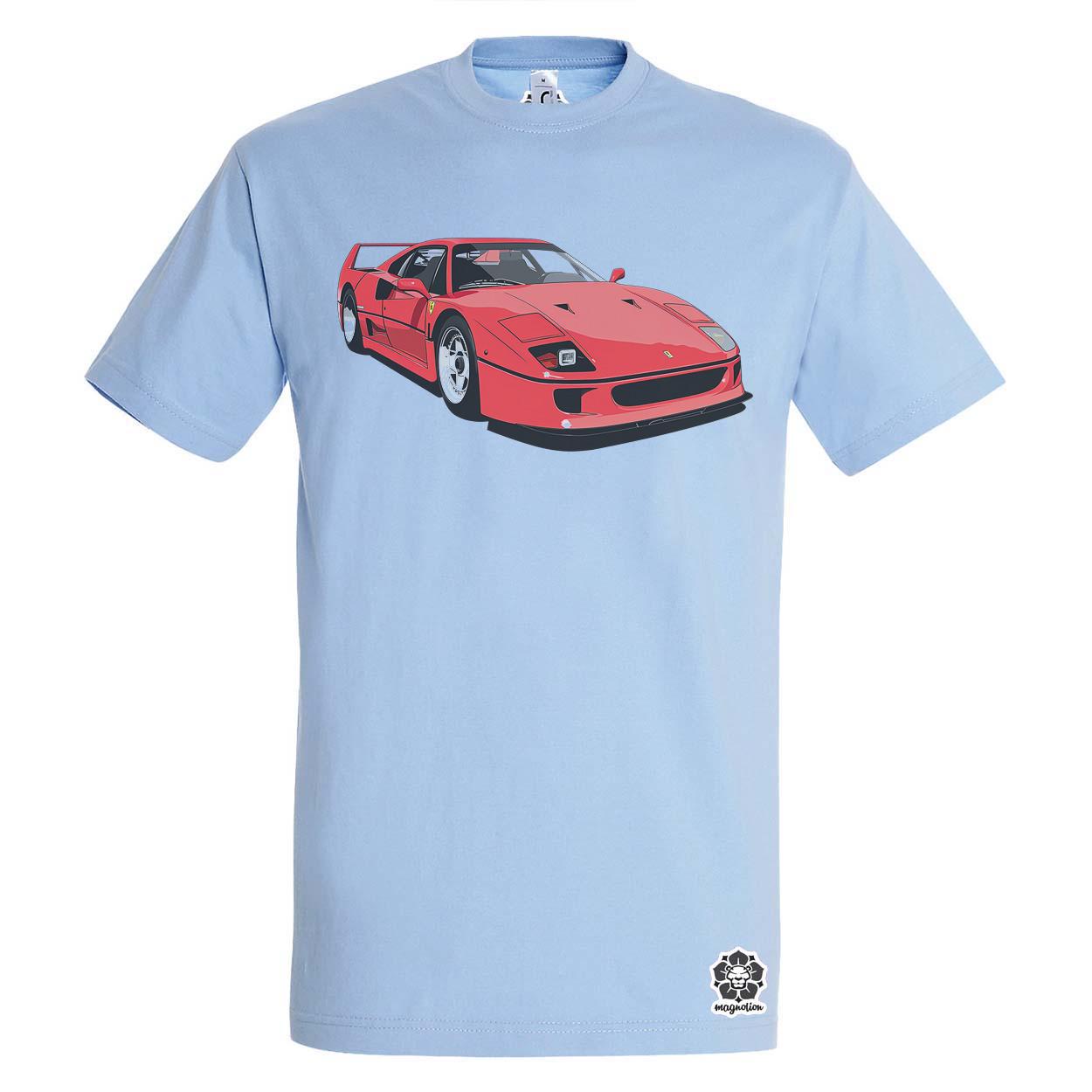 Ferrari F40 rajz v7 egyedi póló 