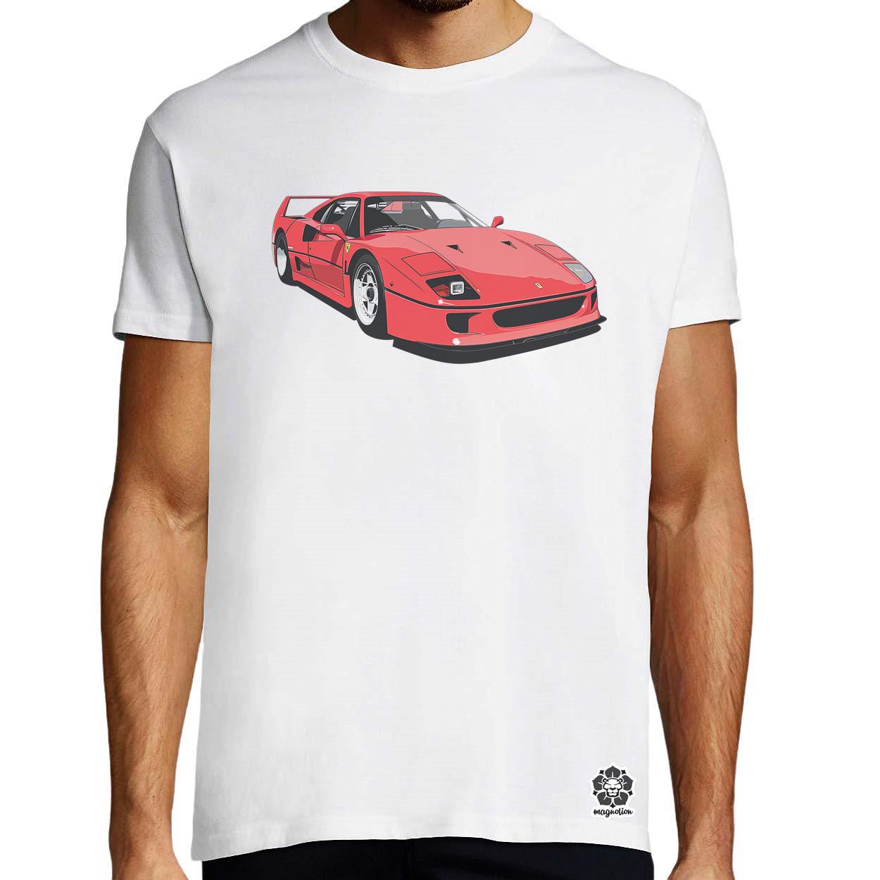 Ferrari F40 rajz v7 egyedi póló 