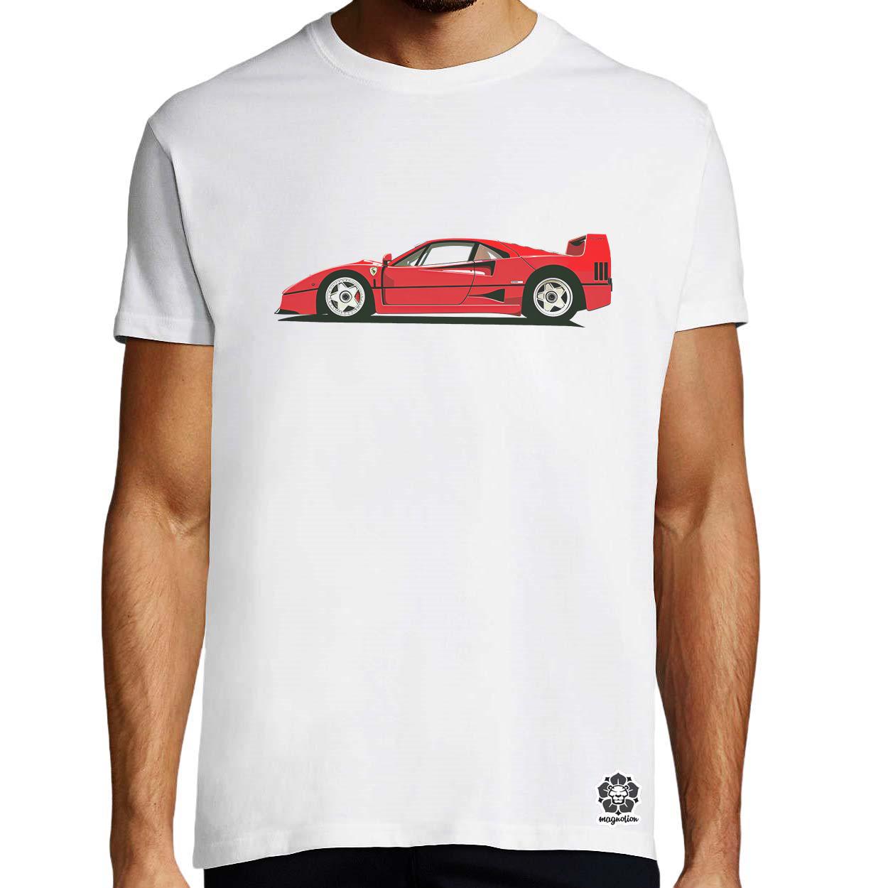 Ferrari F40 rajz v9 egyedi póló 