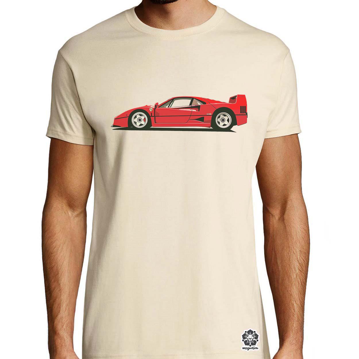 Ferrari F40 rajz v9 egyedi póló 