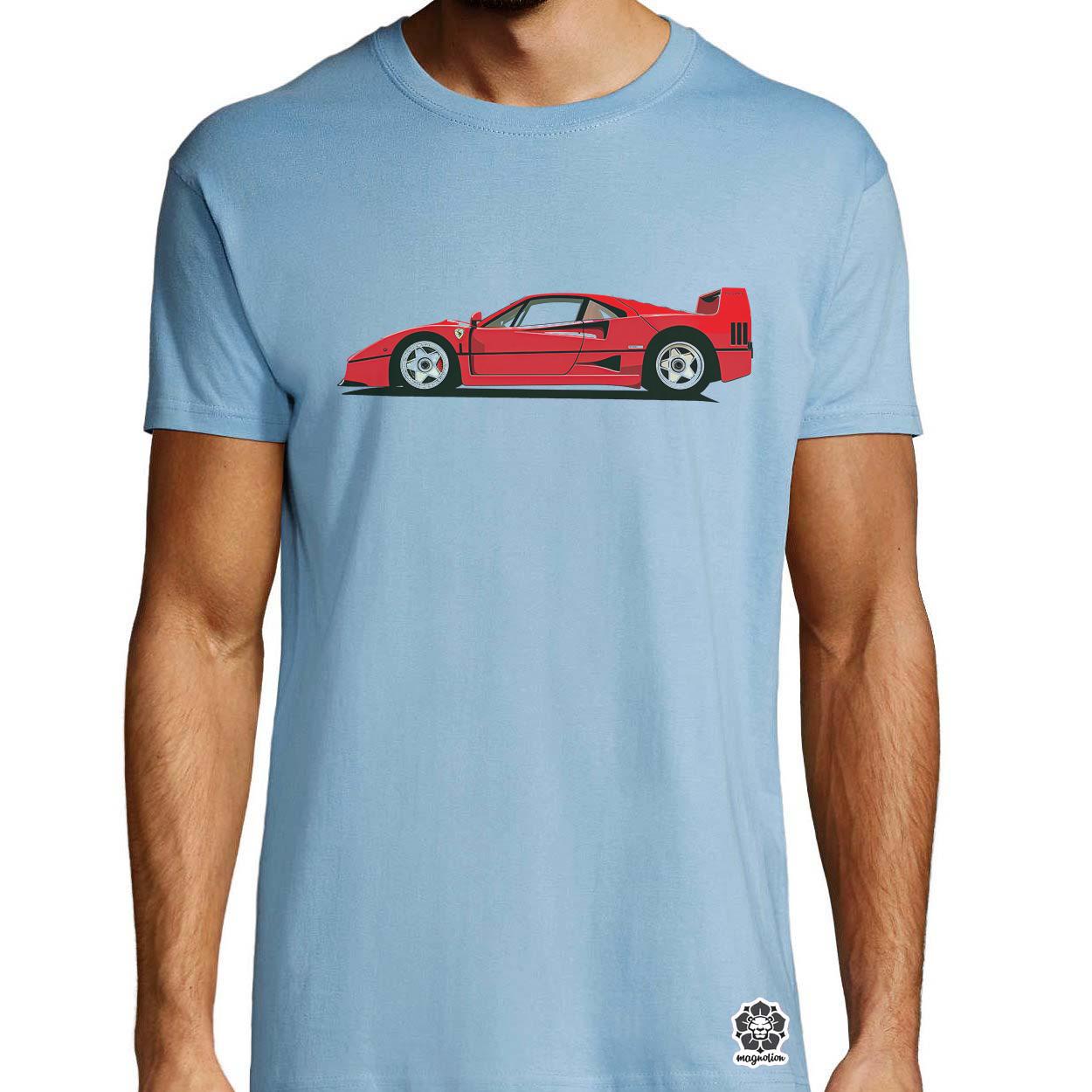 Ferrari F40 rajz v9 egyedi póló 