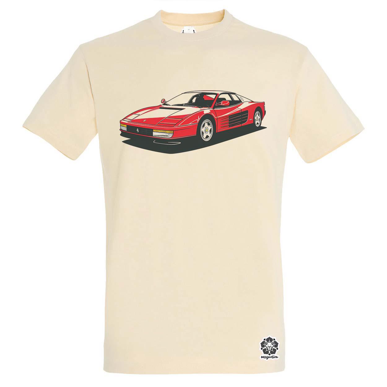 Ferrari Testarossa rajz v10 egyedi póló 