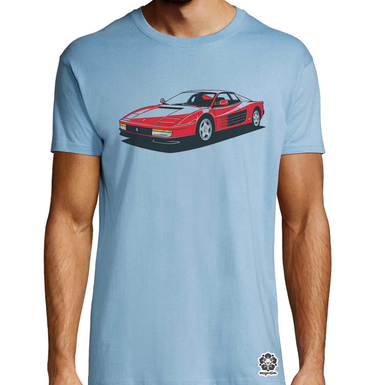 Ferrari Testarossa rajz v10 egyedi póló 