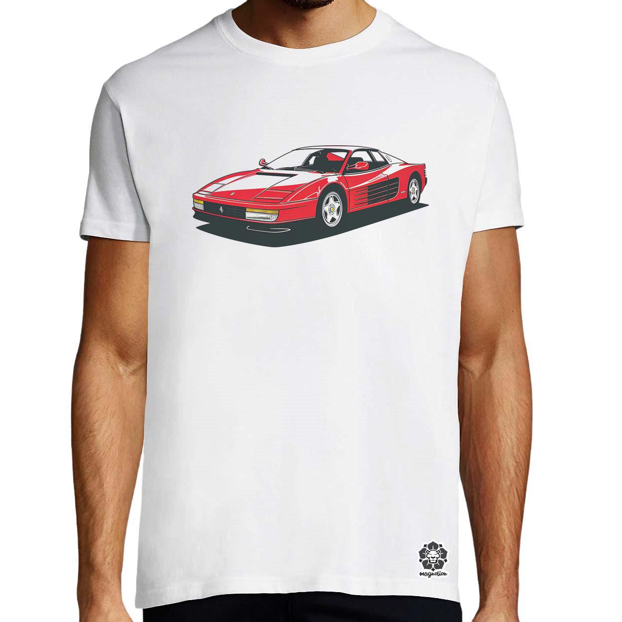 Ferrari Testarossa rajz v10 egyedi póló 