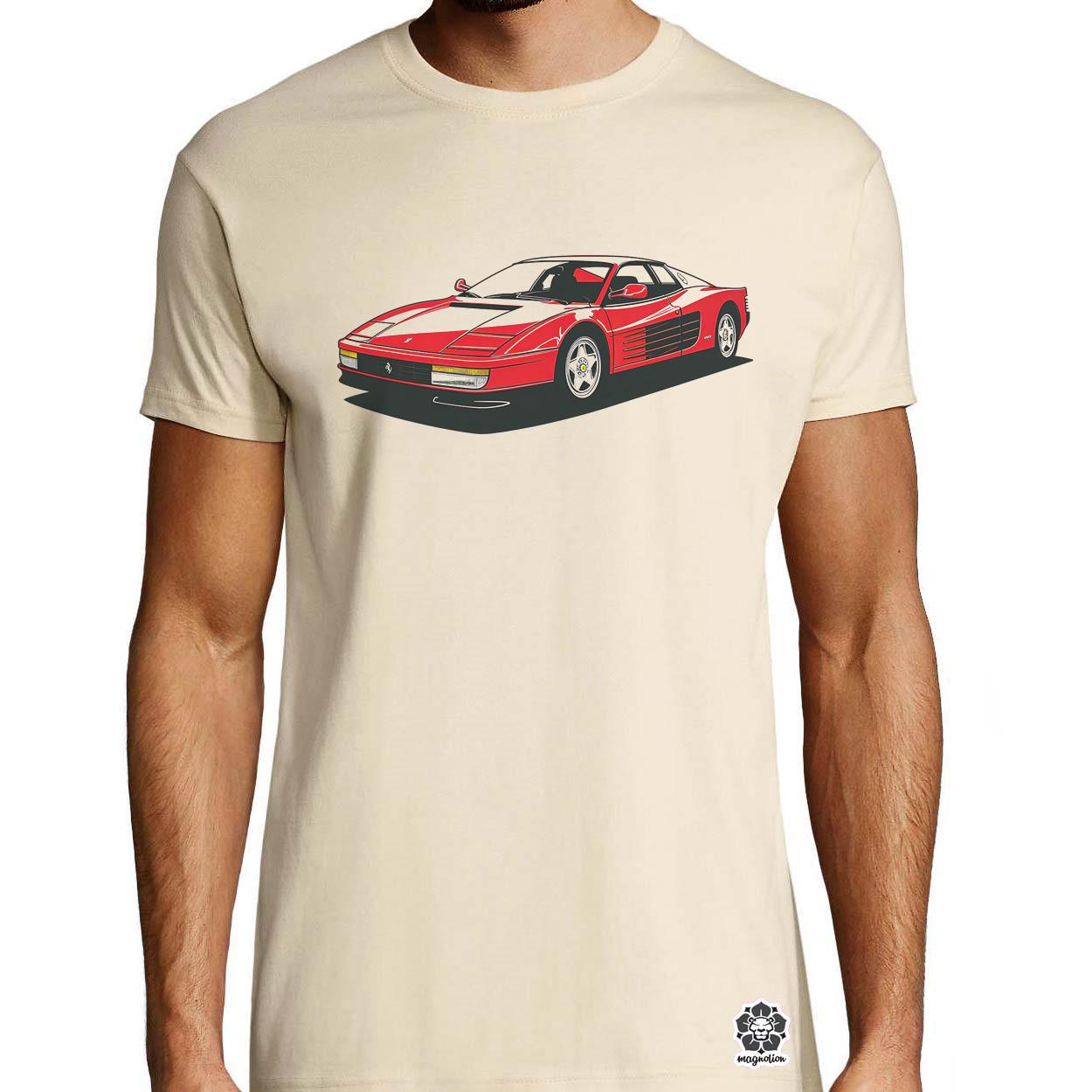 Ferrari Testarossa rajz v10 egyedi póló 