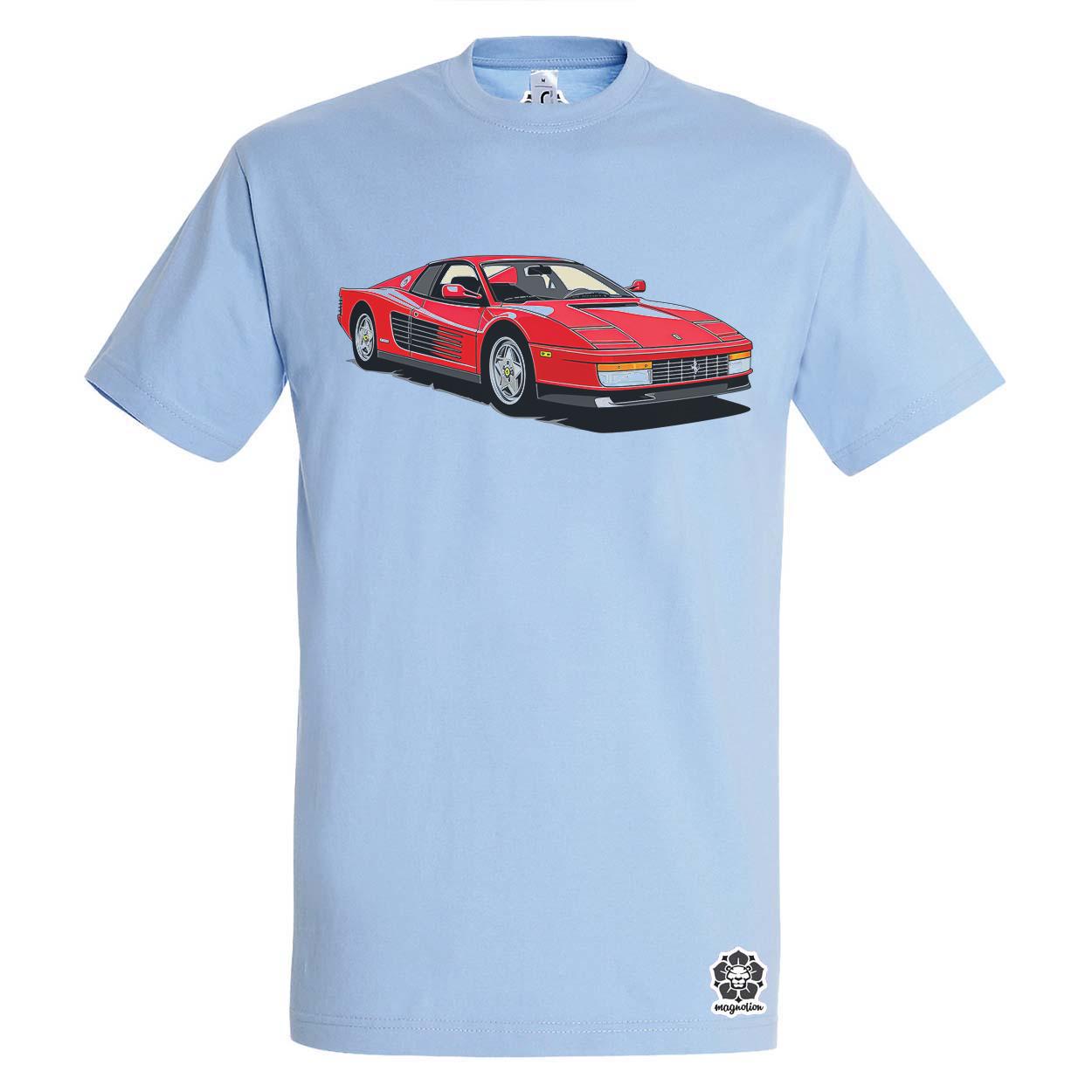 Ferrari Testarossa rajz v9 egyedi póló 