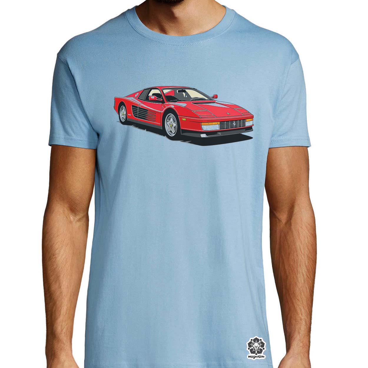 Ferrari Testarossa rajz v9 egyedi póló 