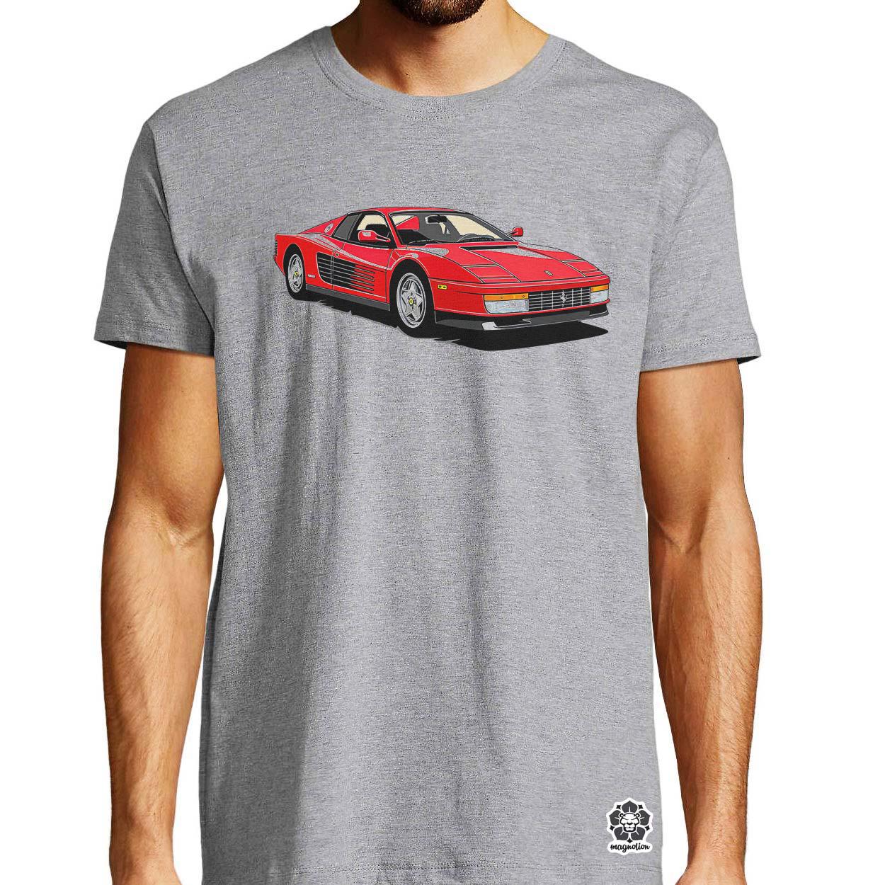 Ferrari Testarossa rajz v9 egyedi póló 
