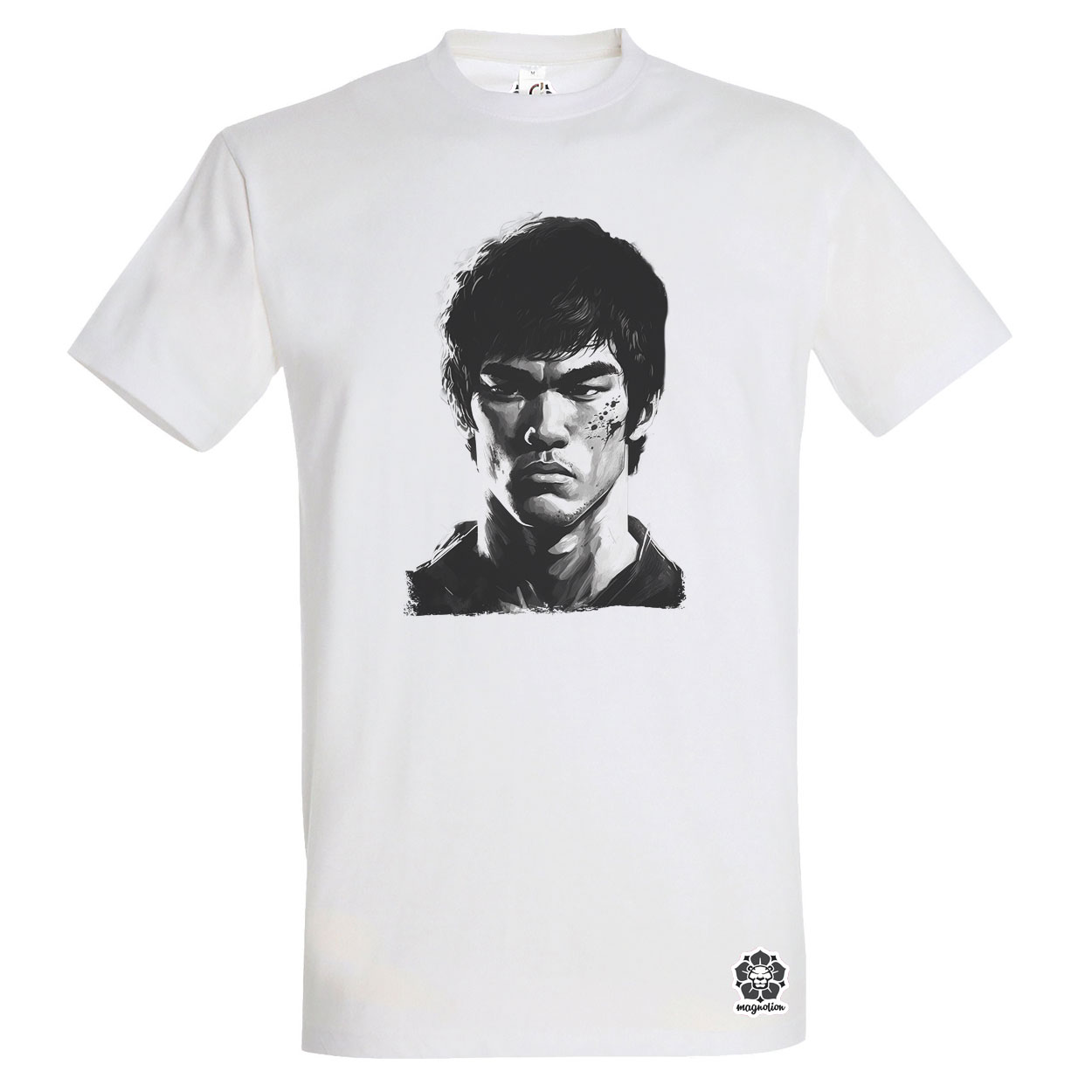 Bruce Lee portré v2 egyedi póló 