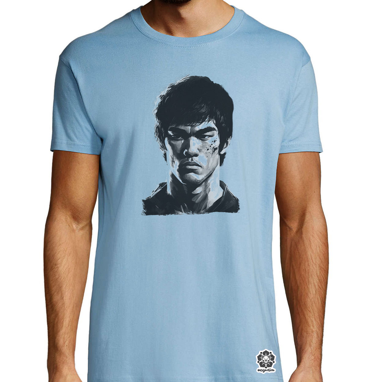 Bruce Lee portré v2 egyedi póló 