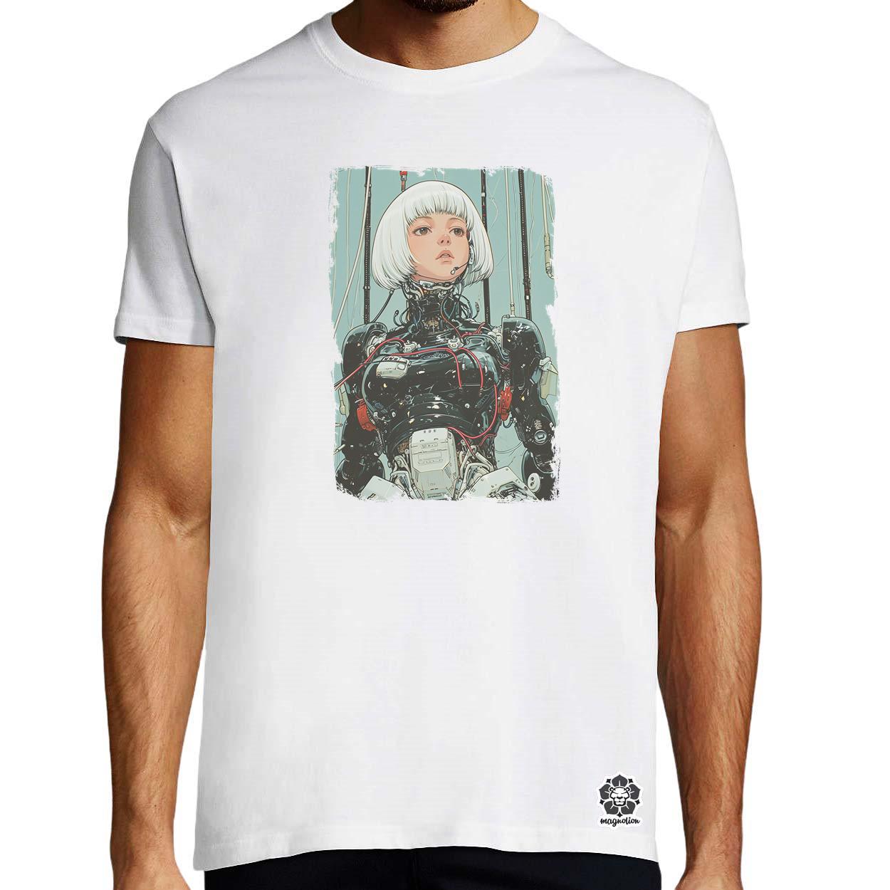 Anime kiborg lány v1 egyedi póló 