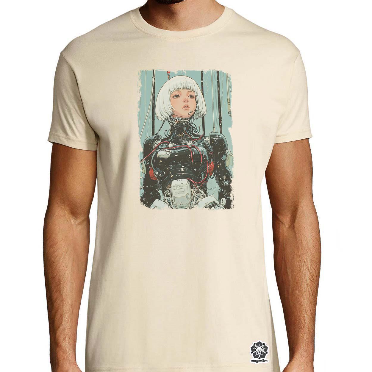 Anime kiborg lány v1 egyedi póló 