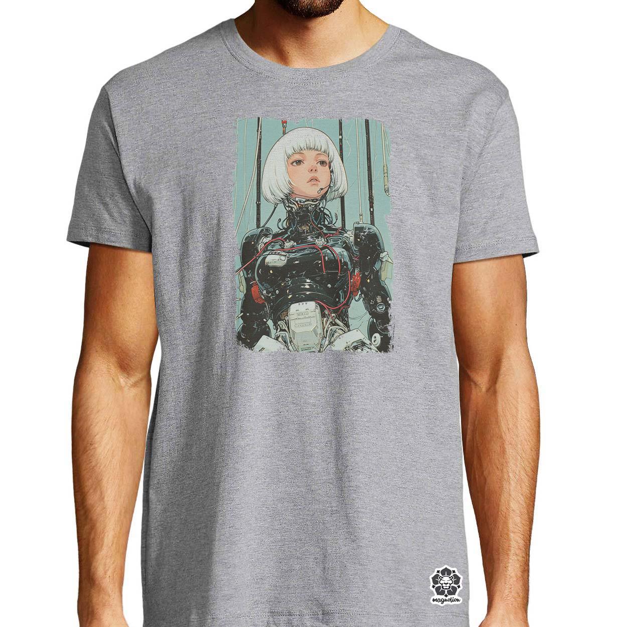 Anime kiborg lány v1 egyedi póló 
