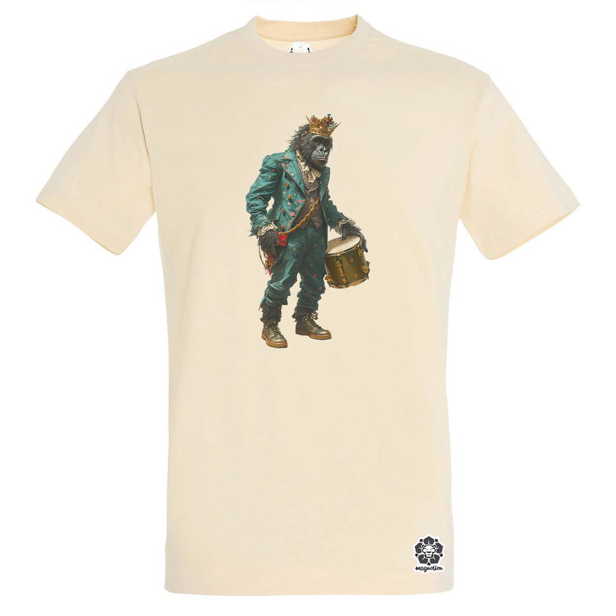 Antropromorf zenész gorilla v1 egyedi póló 
