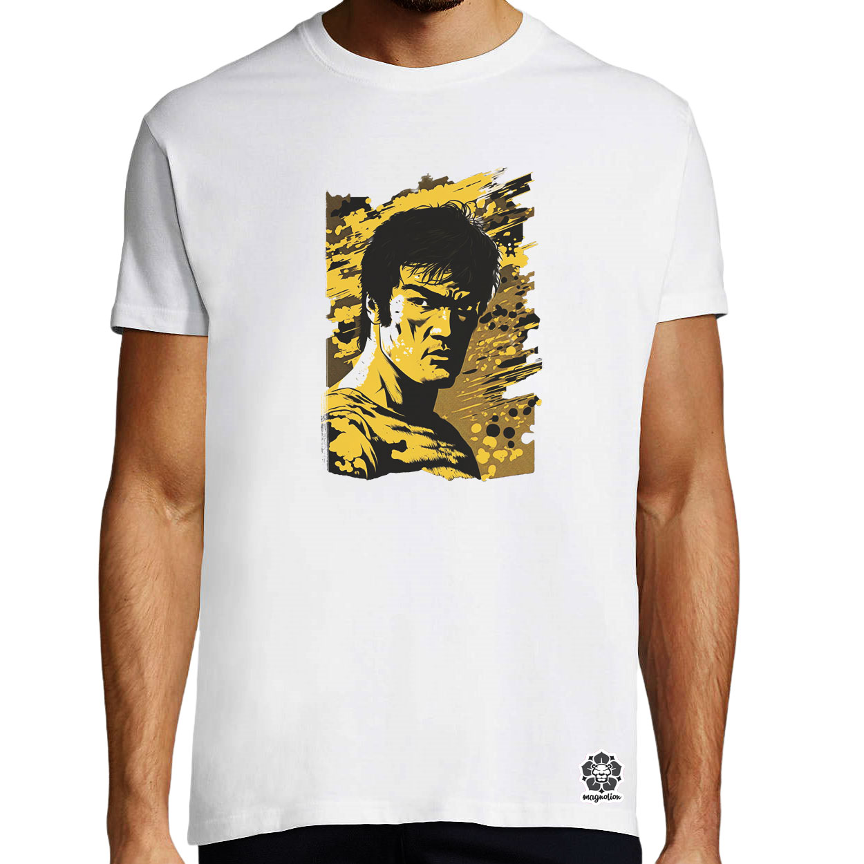 Bruce Lee portré v4 egyedi póló 