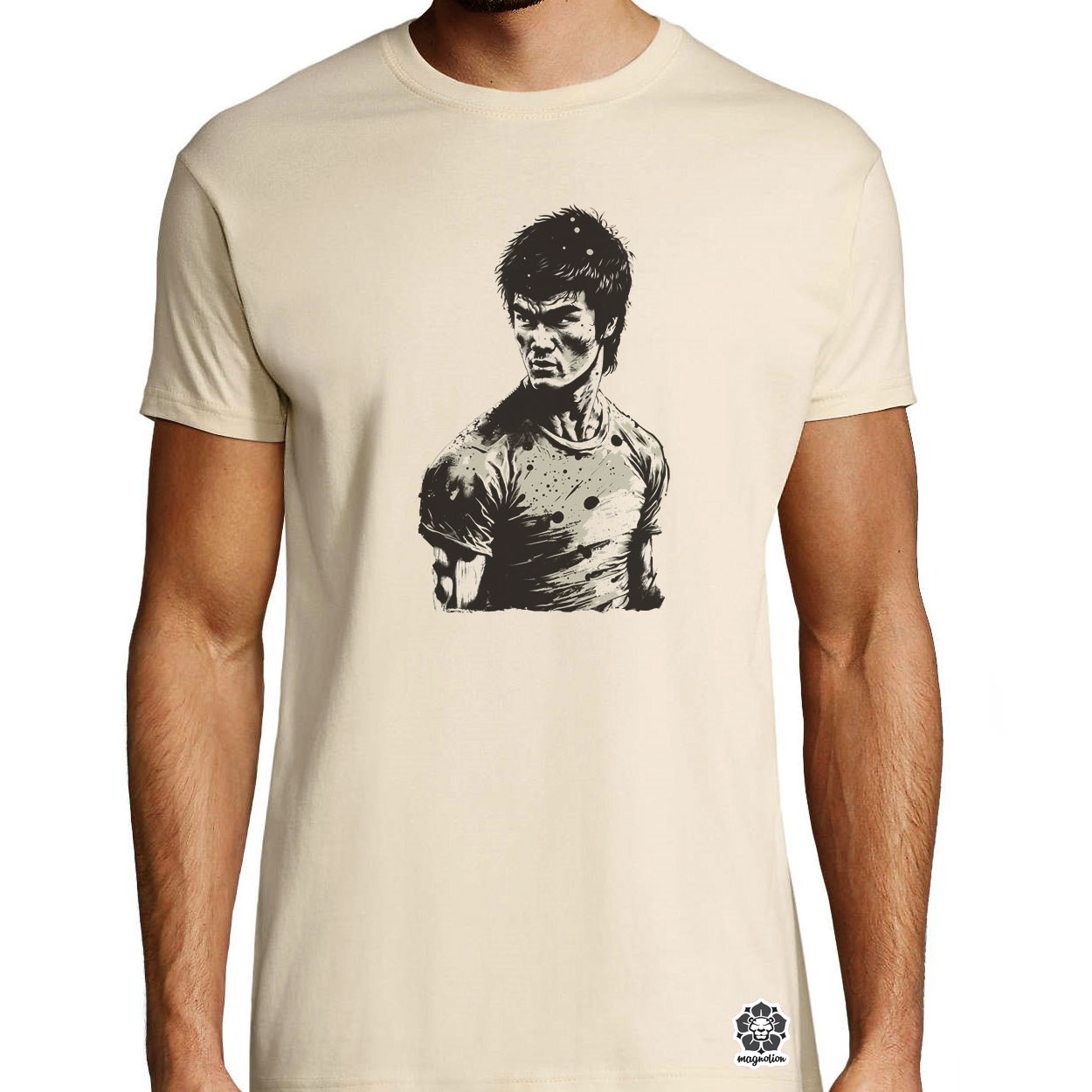 Bruce Lee portré v7 egyedi póló 