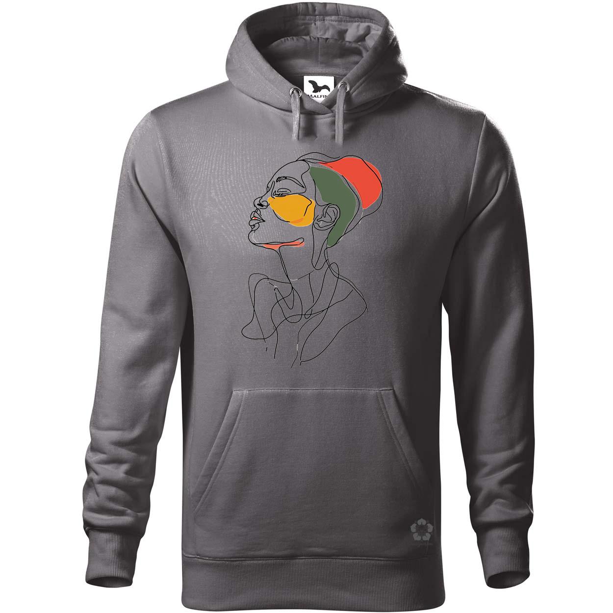Afro nő rajz portré v3 egyedi  pulóver 