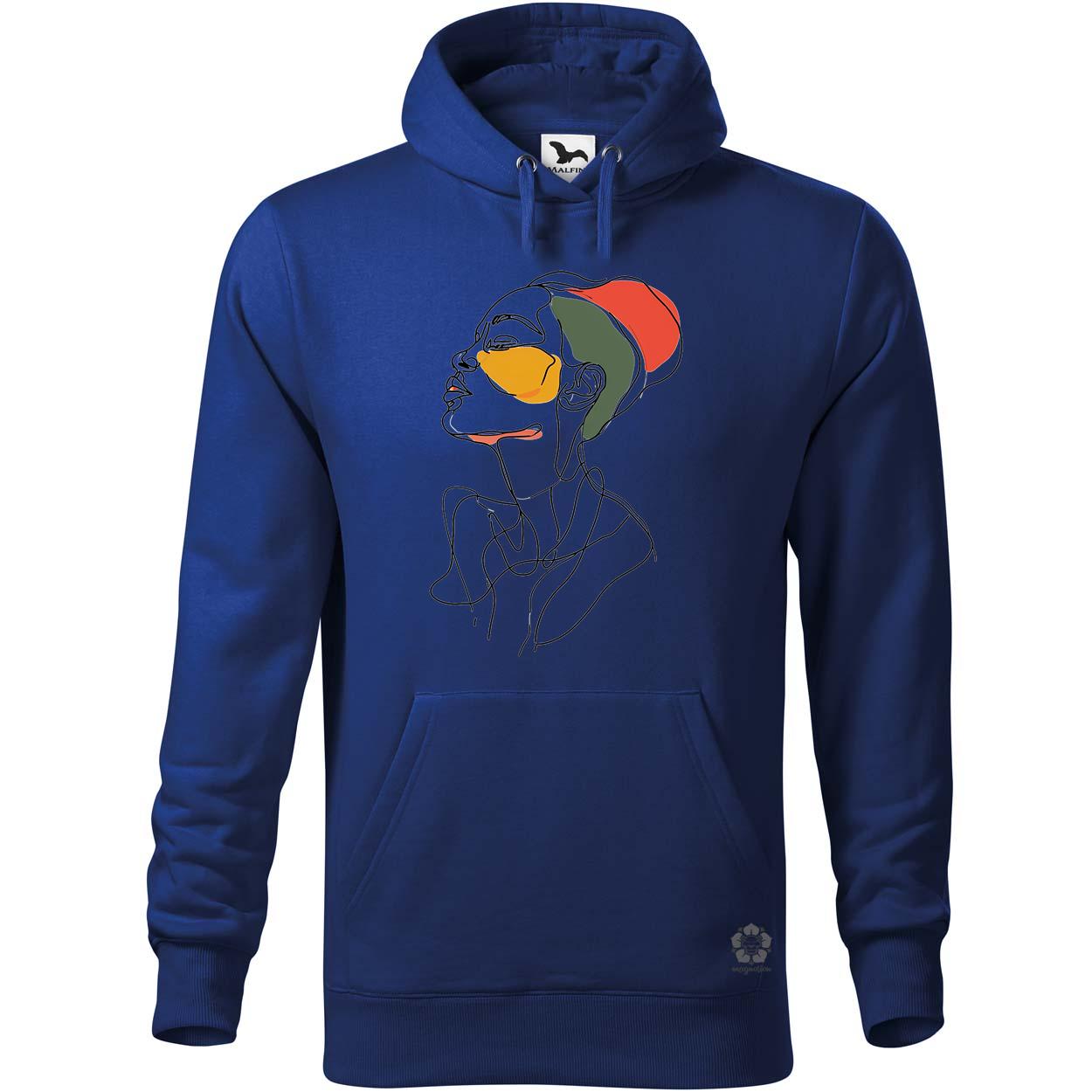 Afro nő rajz portré v3 egyedi  pulóver 