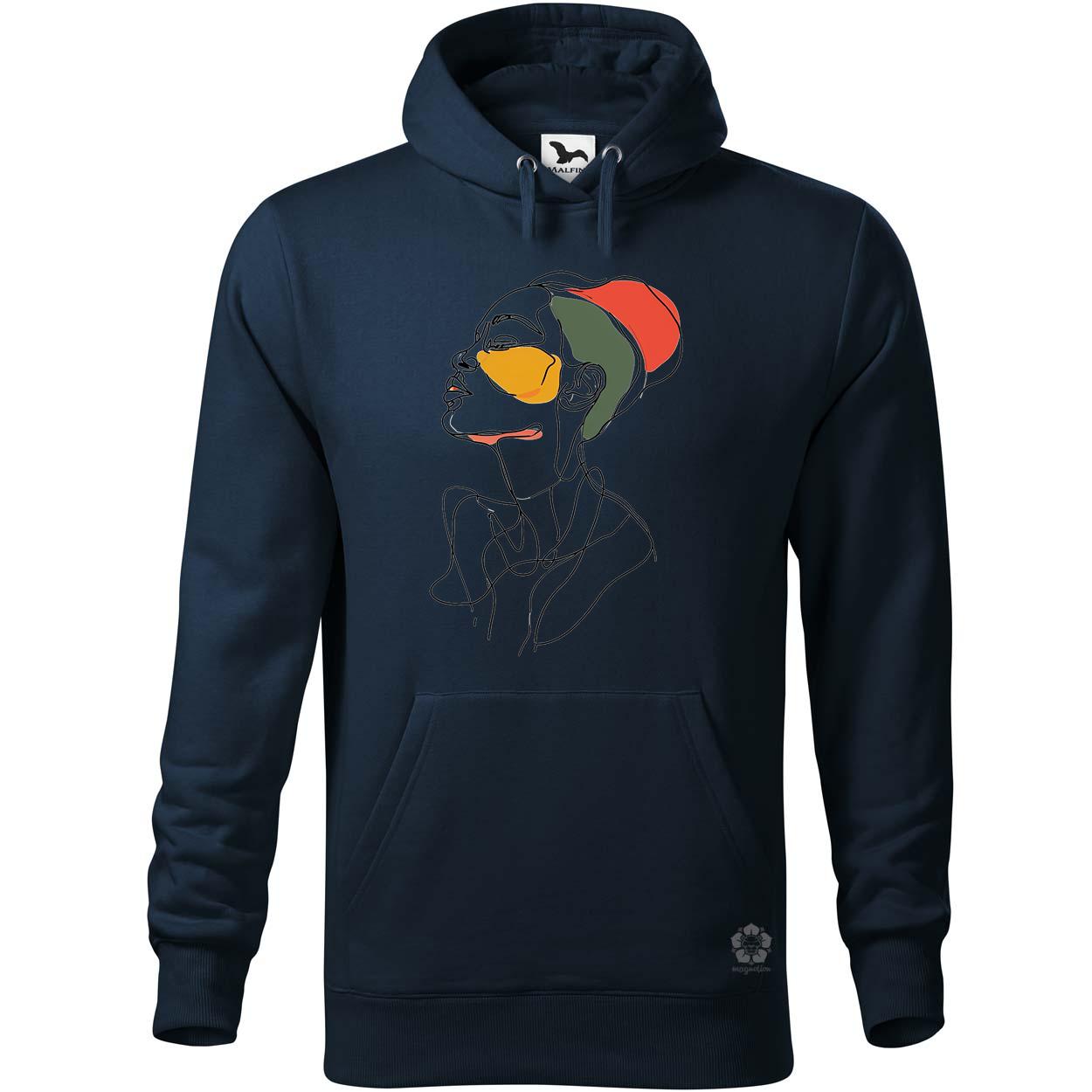 Afro nő rajz portré v3 egyedi  pulóver 