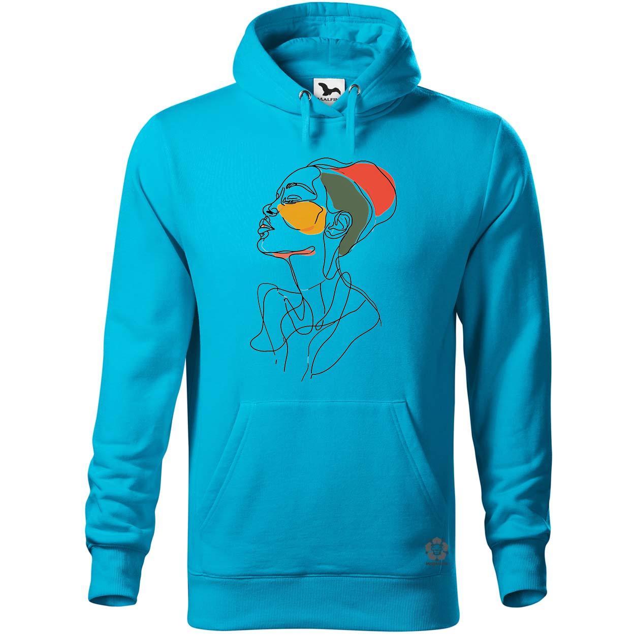 Afro nő rajz portré v3 egyedi  pulóver 