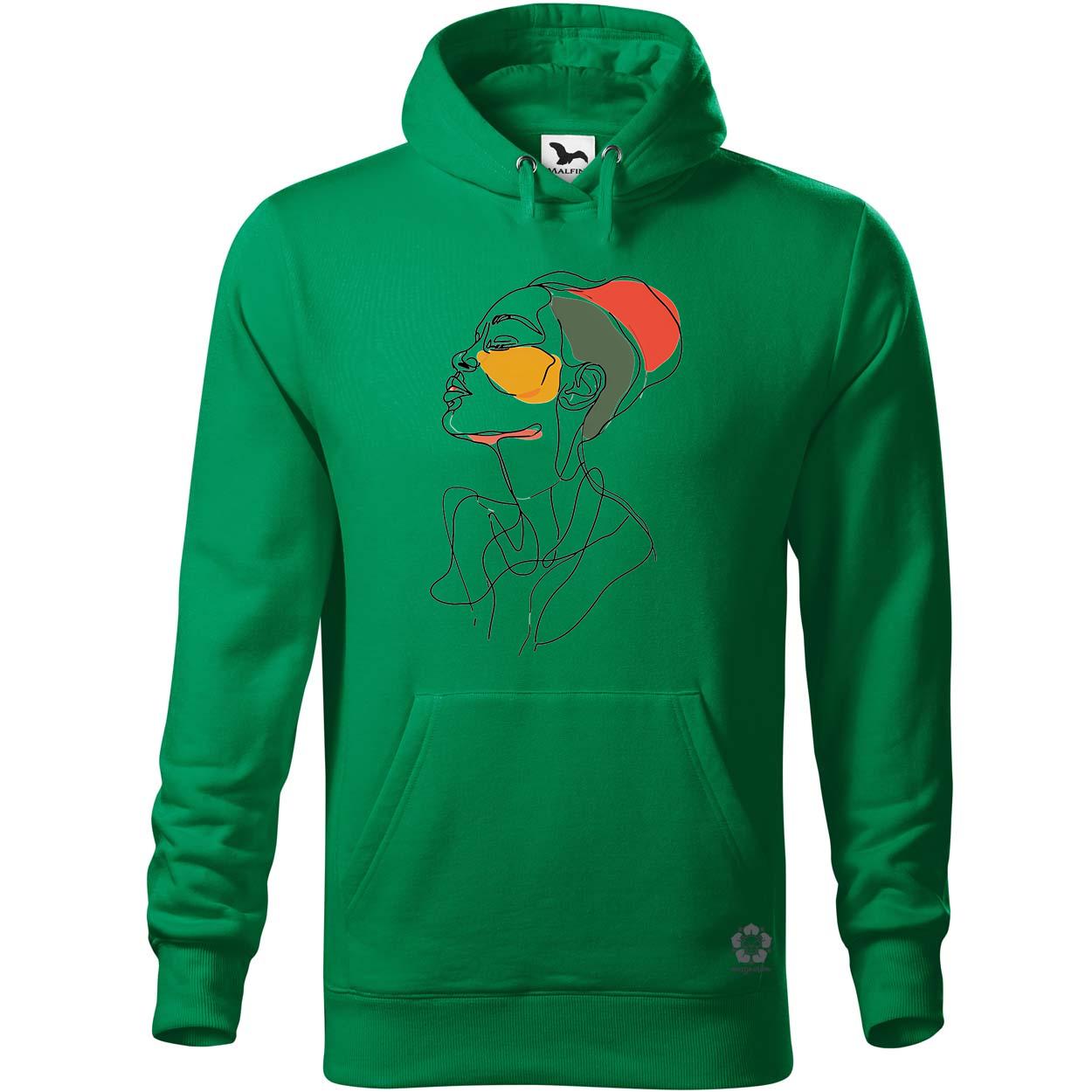 Afro nő rajz portré v3 egyedi  pulóver 